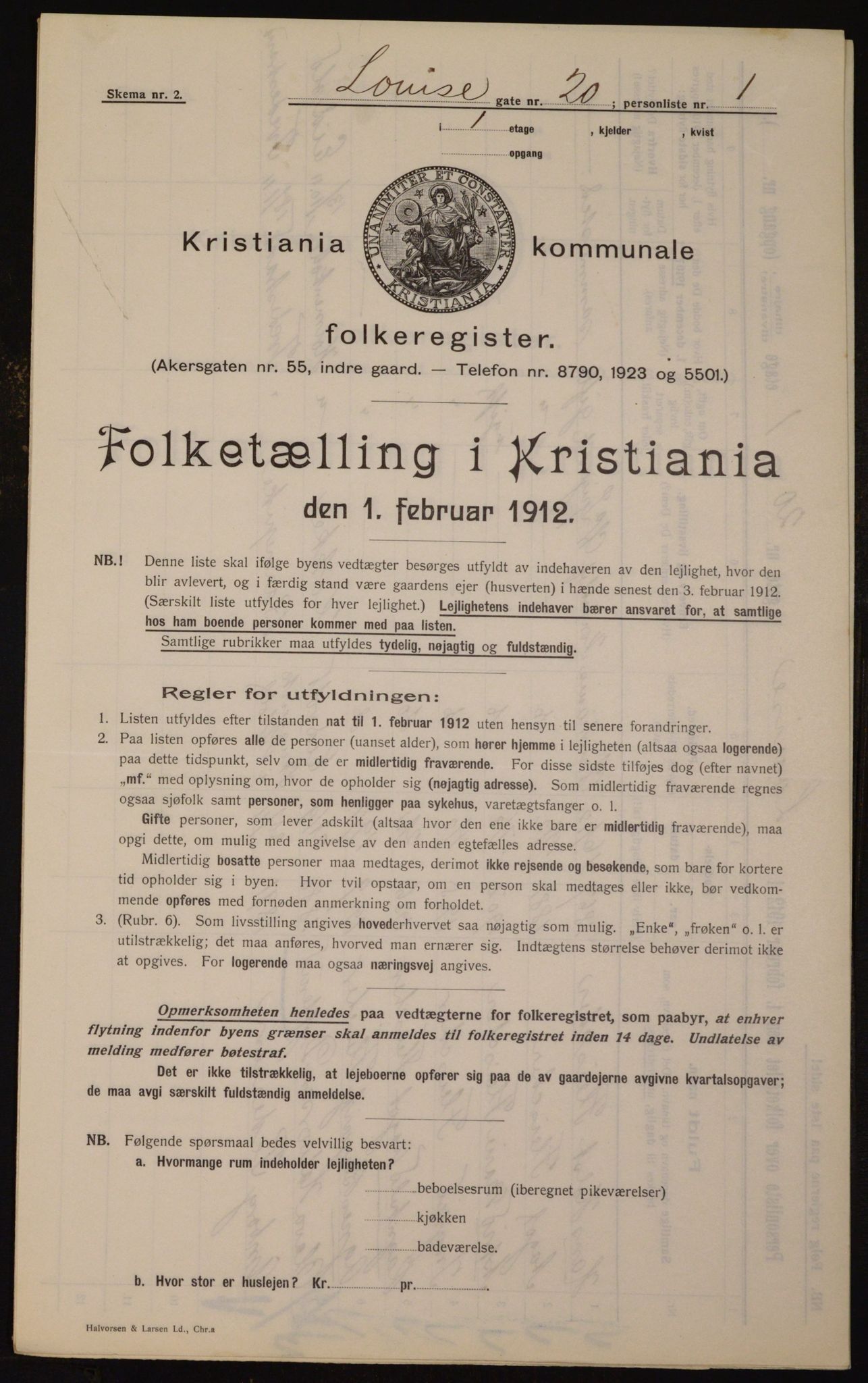 OBA, Kommunal folketelling 1.2.1912 for Kristiania, 1912, s. 58773