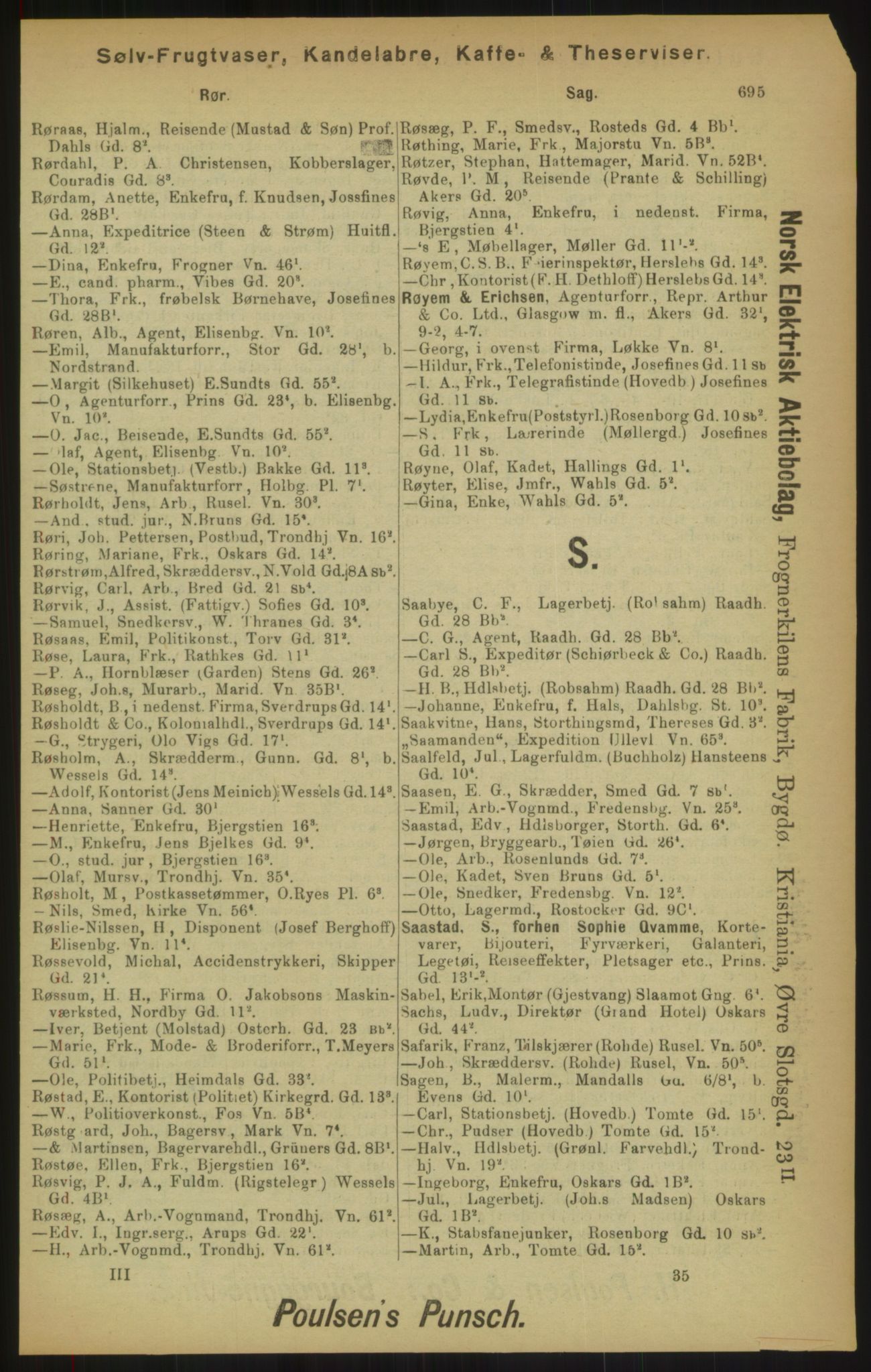 Kristiania/Oslo adressebok, PUBL/-, 1900, s. 695
