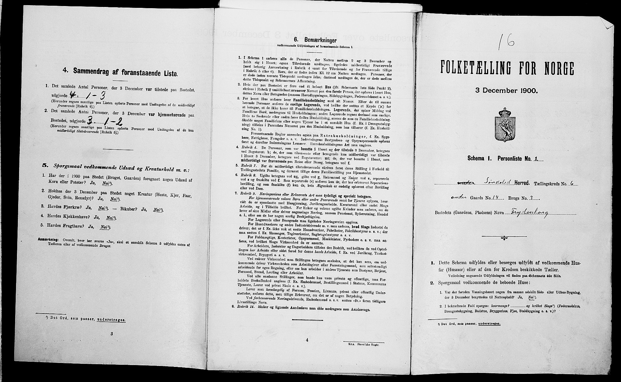 SAK, Folketelling 1900 for 0913 Søndeled herred, 1900, s. 649
