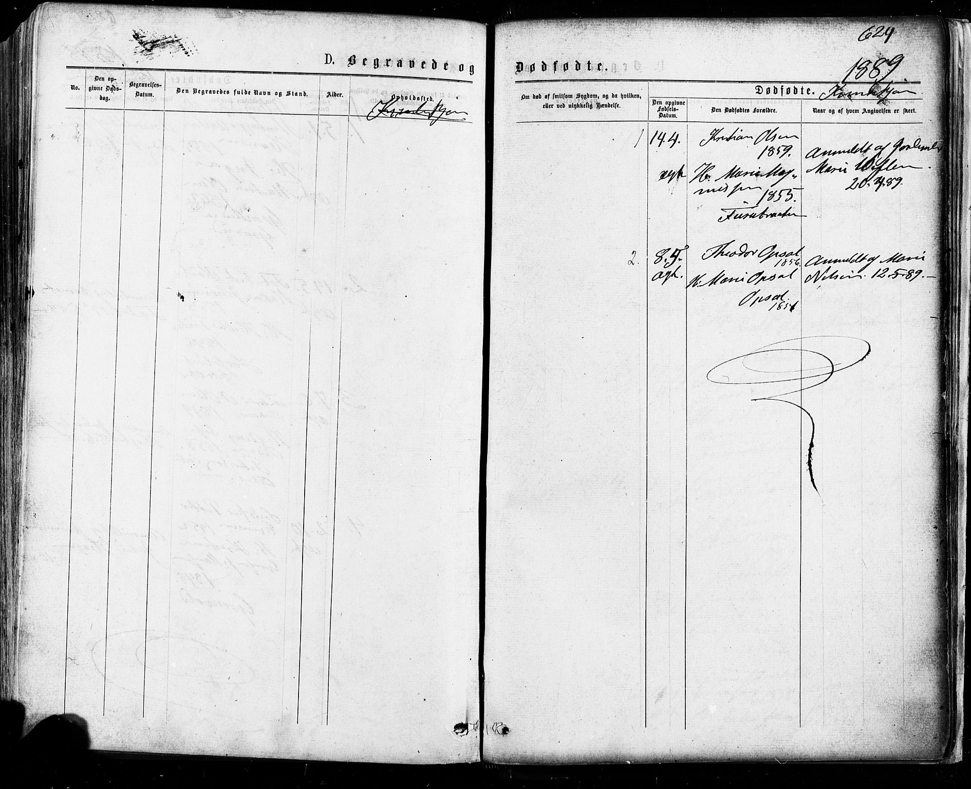 Østre Aker prestekontor Kirkebøker, AV/SAO-A-10840/F/Fa/L0004: Ministerialbok nr. I 4, 1876-1889, s. 624