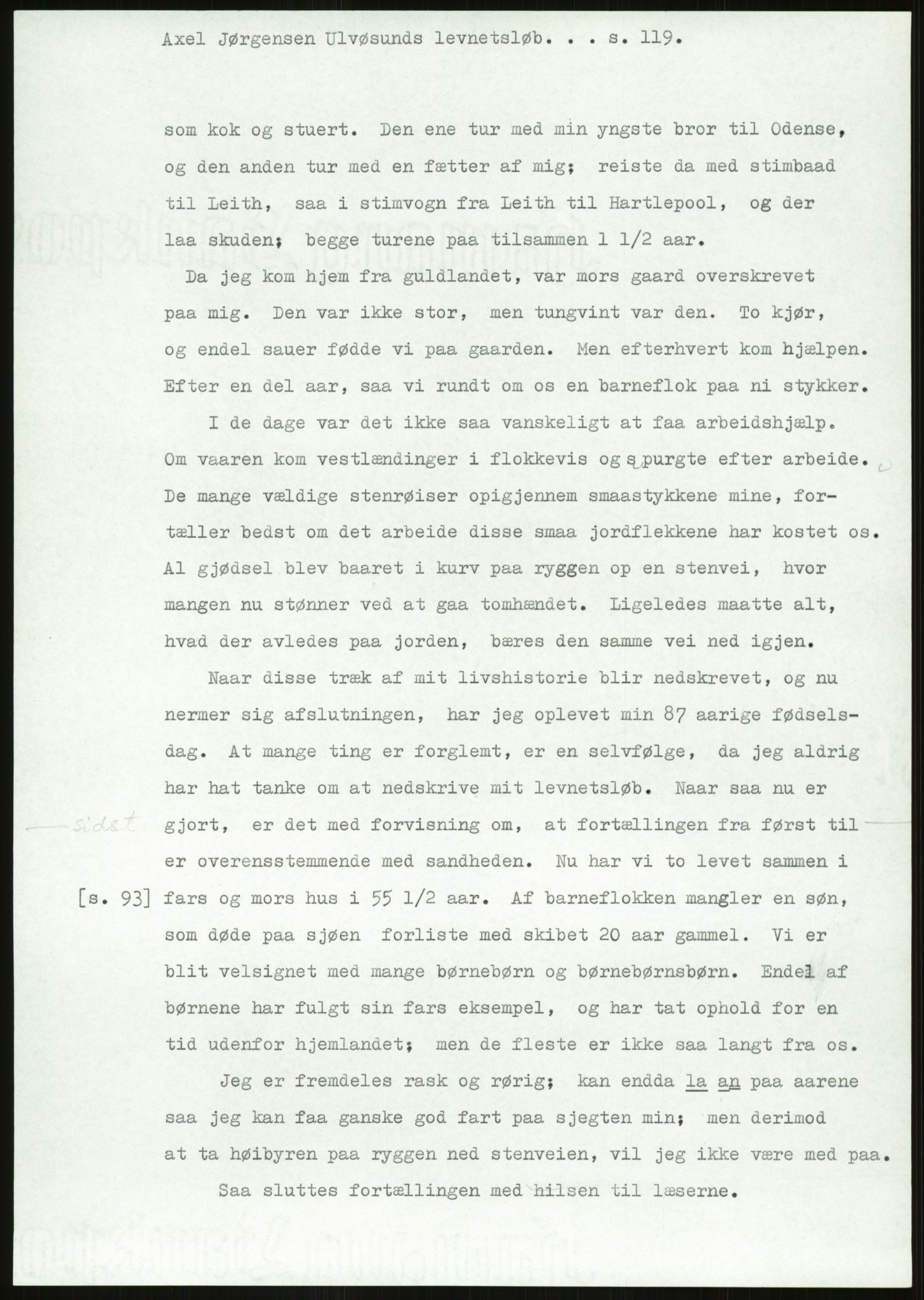 Samlinger til kildeutgivelse, Amerikabrevene, AV/RA-EA-4057/F/L0026: Innlån fra Aust-Agder: Aust-Agder-Arkivet - Erickson, 1838-1914, s. 829