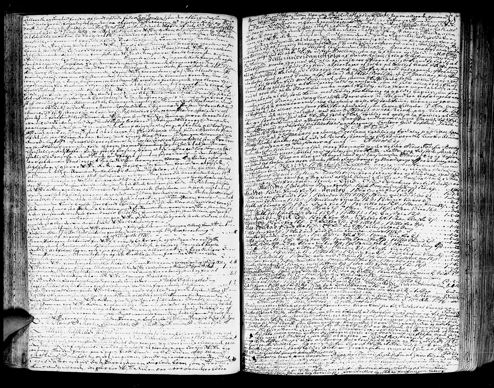 Lier, Røyken og Hurum sorenskriveri, SAKO/A-89/H/Hc/L0004: Skifteprotokoll, 1745-1761, s. 87b-88a