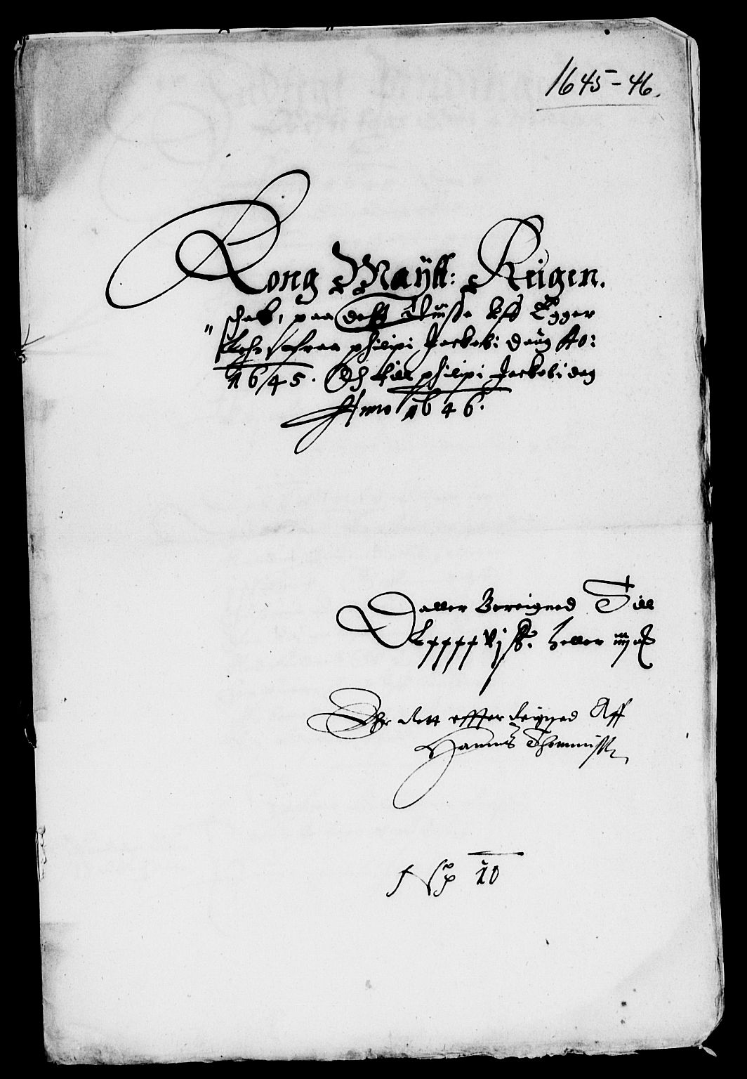 Rentekammeret inntil 1814, Reviderte regnskaper, Lensregnskaper, AV/RA-EA-5023/R/Rb/Rbm/L0008: Eiker len, 1643-1648