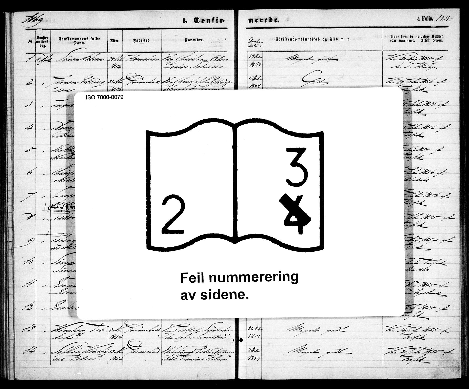 Grimstad sokneprestkontor, AV/SAK-1111-0017/F/Fa/L0002: Ministerialbok nr. A 1, 1869-1881, s. 124