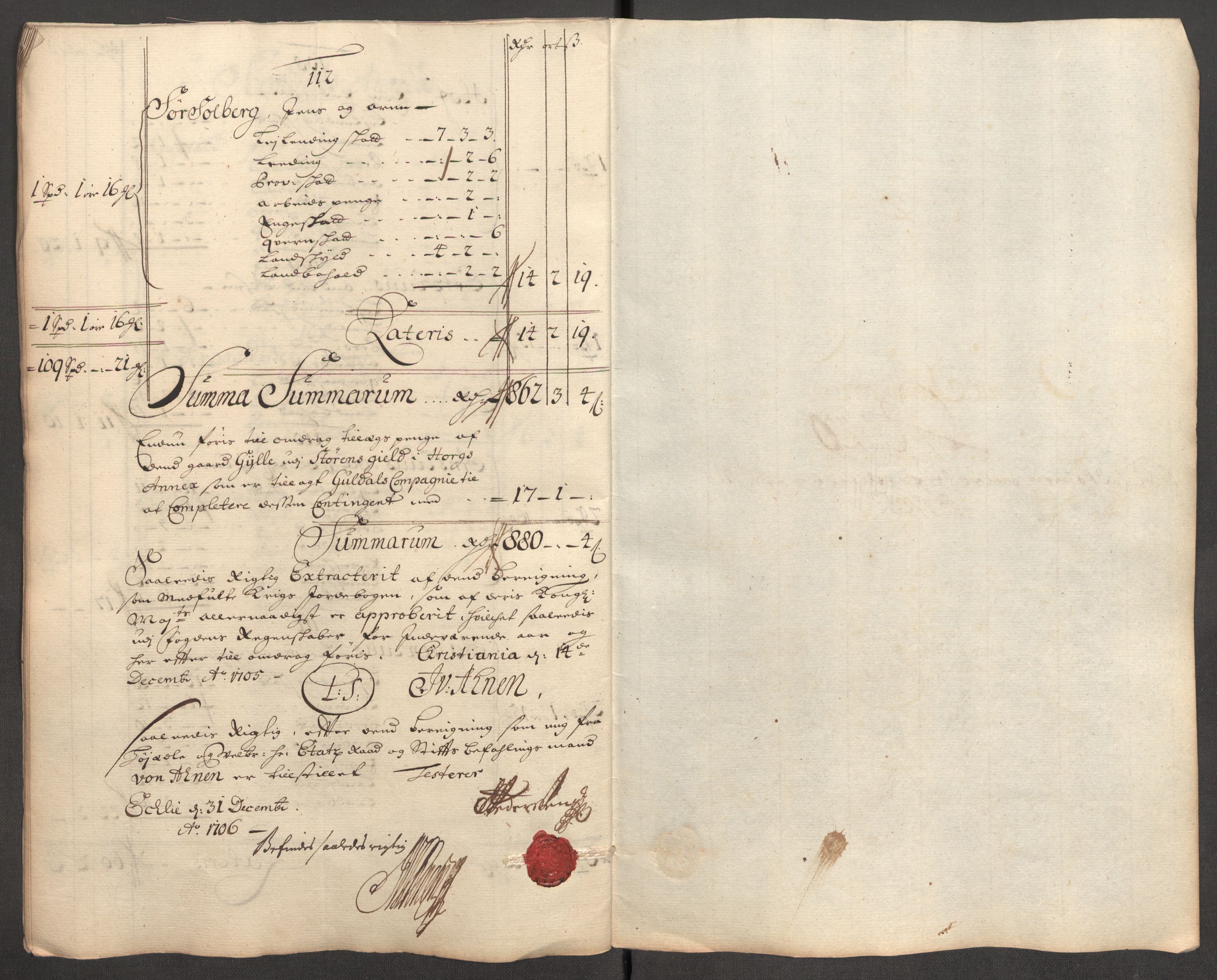 Rentekammeret inntil 1814, Reviderte regnskaper, Fogderegnskap, AV/RA-EA-4092/R60/L3956: Fogderegnskap Orkdal og Gauldal, 1706, s. 360