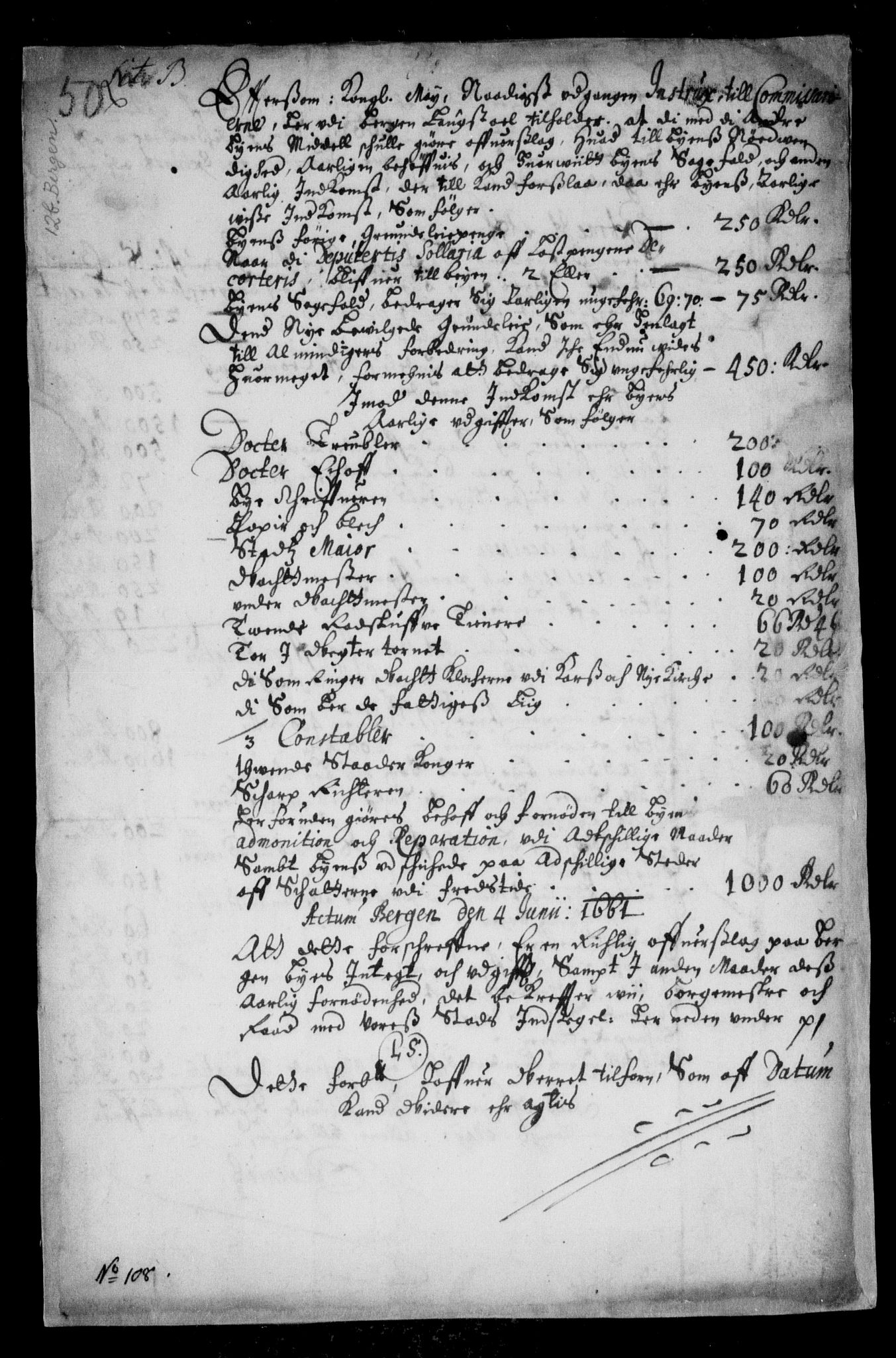Danske Kanselli, Skapsaker, AV/RA-EA-4061/F/L0055: Skap 14, pakke 18A-18B, litra Ø, 1607-1704, s. 10
