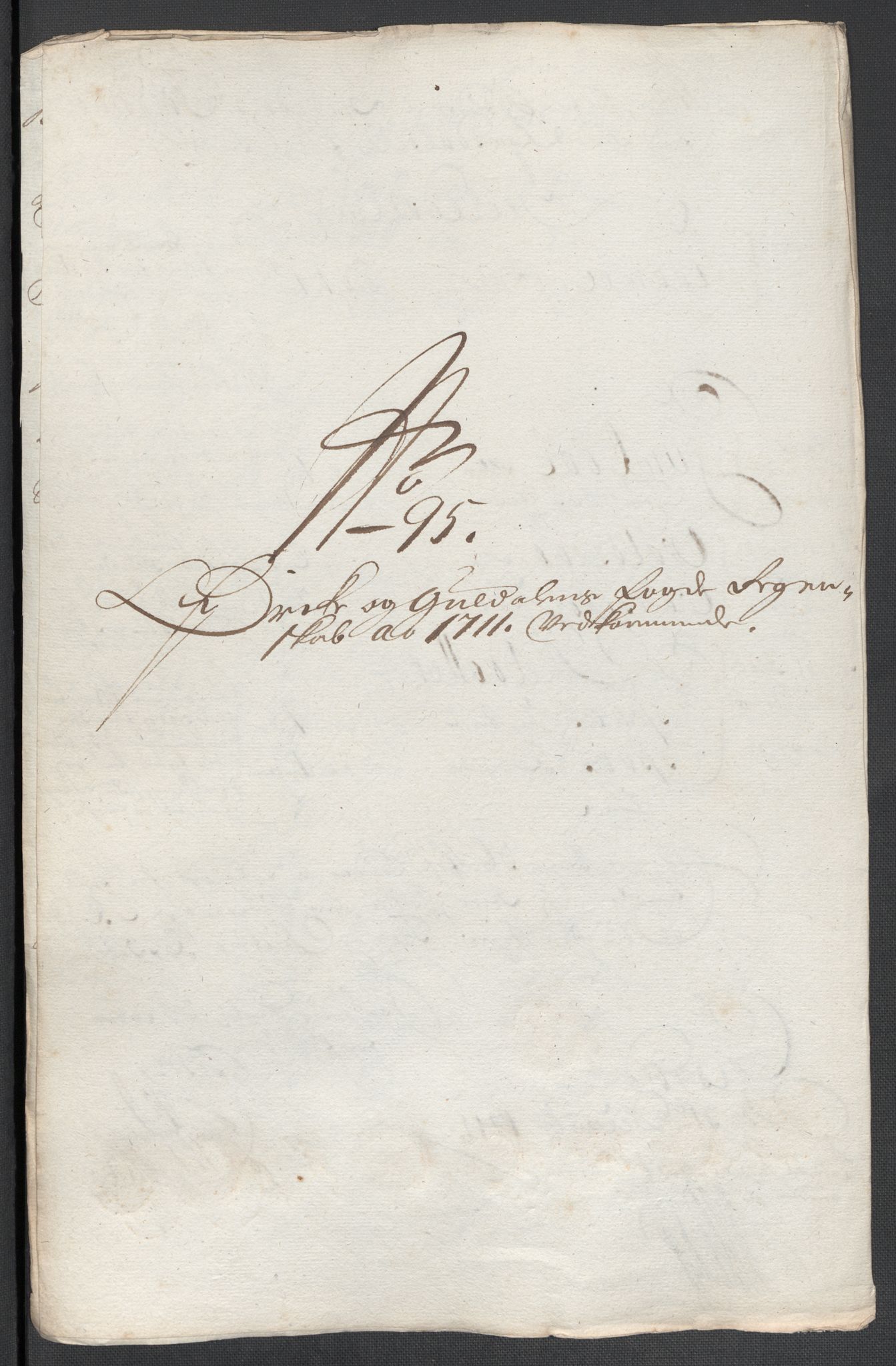 Rentekammeret inntil 1814, Reviderte regnskaper, Fogderegnskap, AV/RA-EA-4092/R60/L3962: Fogderegnskap Orkdal og Gauldal, 1711, s. 257