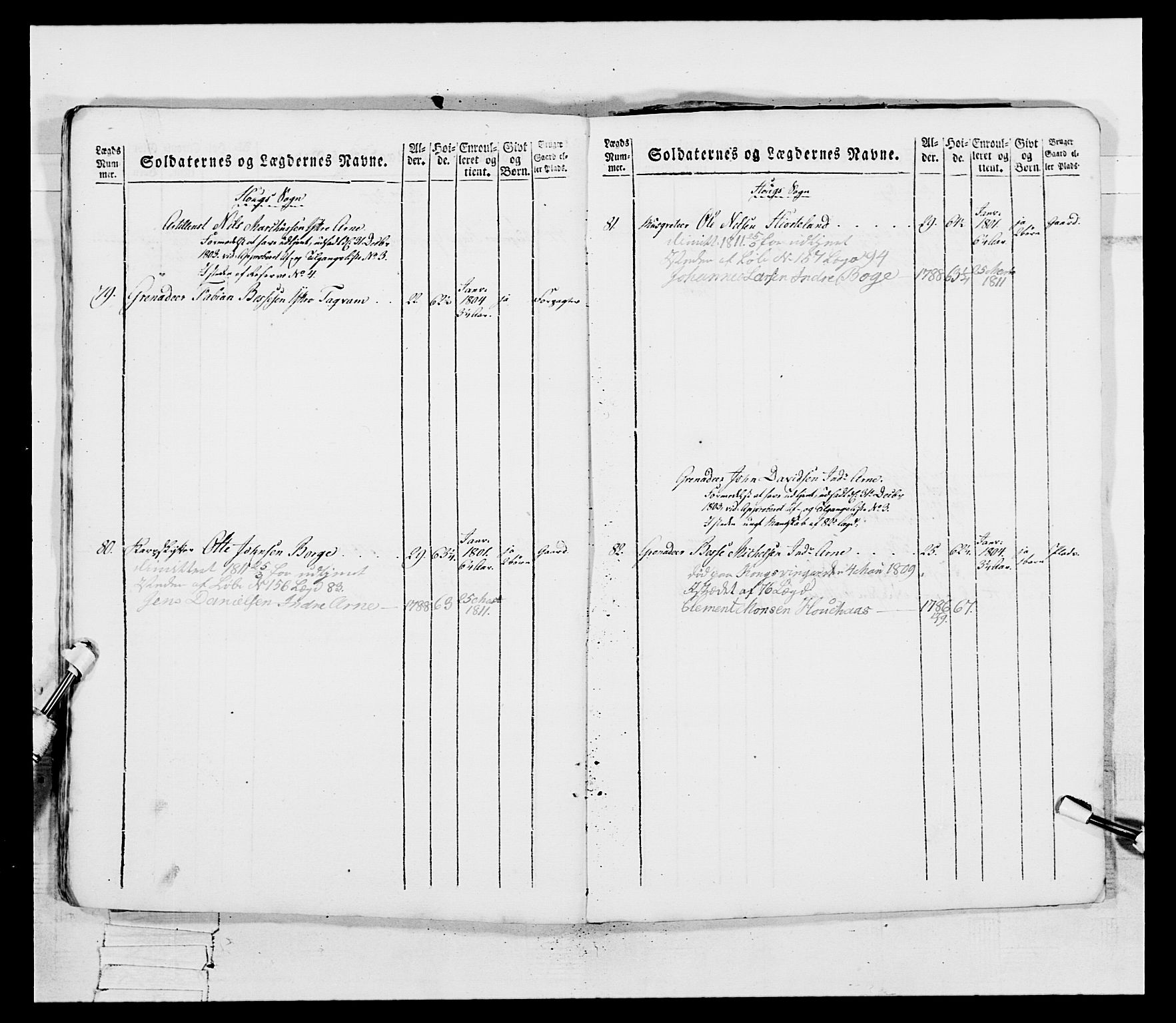 Generalitets- og kommissariatskollegiet, Det kongelige norske kommissariatskollegium, AV/RA-EA-5420/E/Eh/L0097: Bergenhusiske nasjonale infanteriregiment, 1803-1807, s. 350