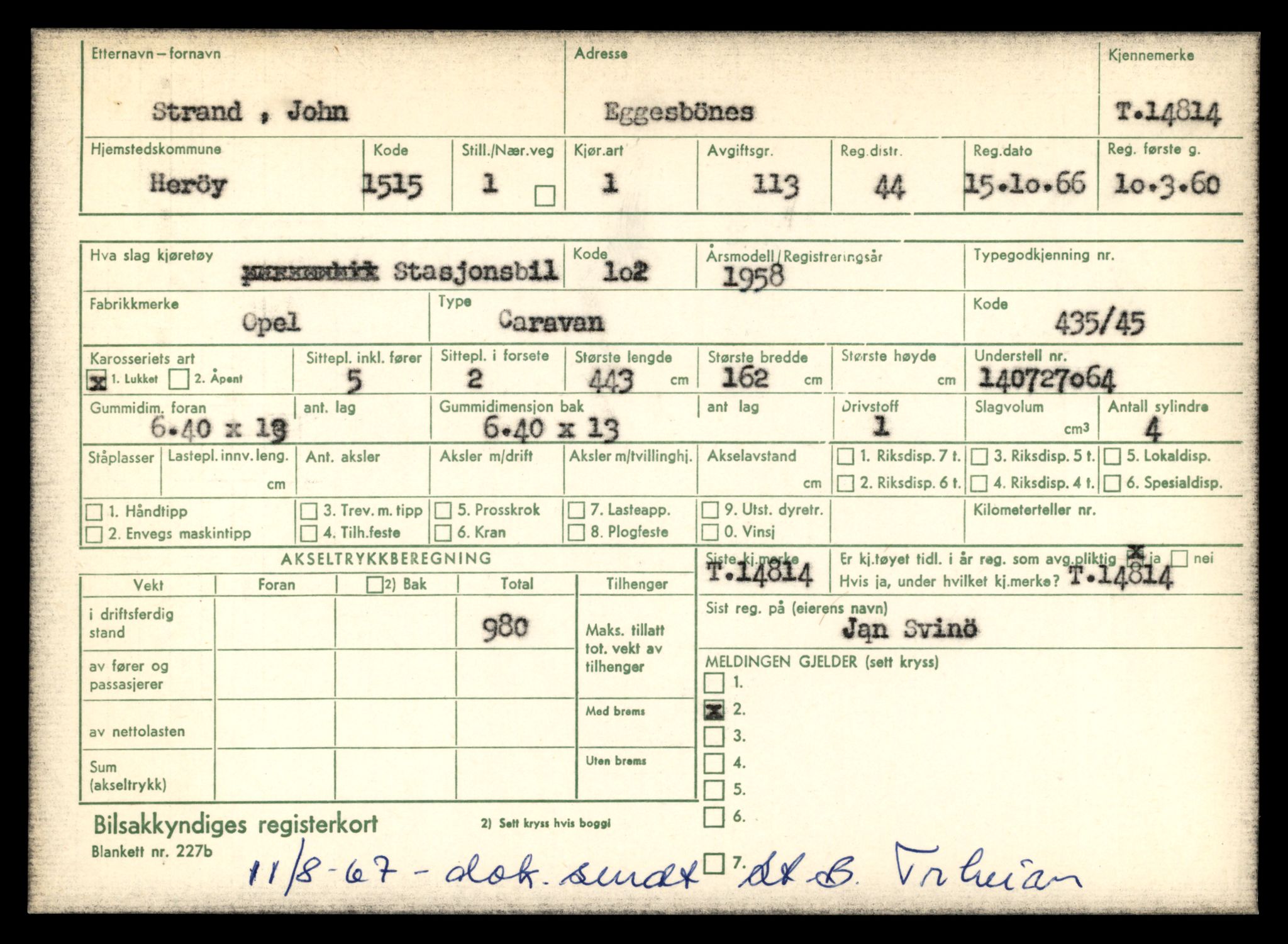 Møre og Romsdal vegkontor - Ålesund trafikkstasjon, AV/SAT-A-4099/F/Fe/L0048: Registreringskort for kjøretøy T 14721 - T 14863, 1927-1998, s. 2045