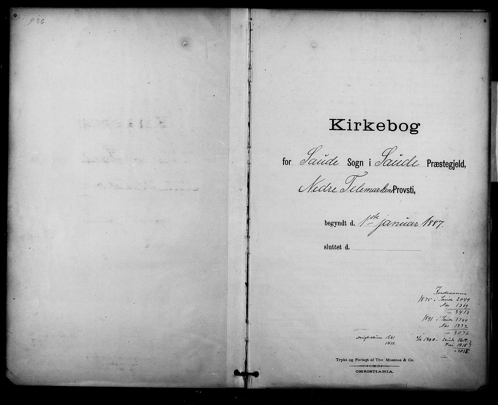 Sauherad kirkebøker, SAKO/A-298/F/Fa/L0009: Ministerialbok nr. I 9, 1887-1912