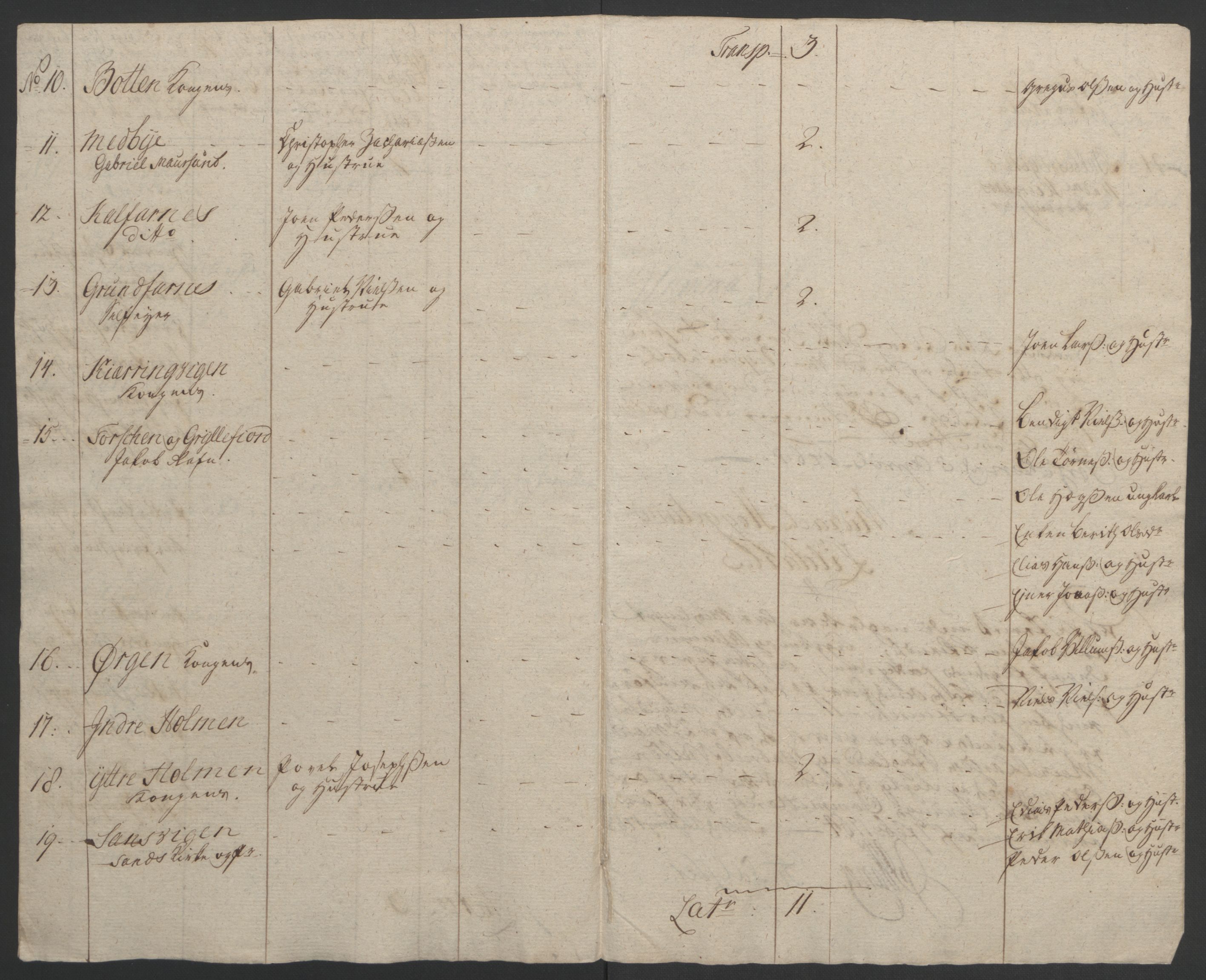 Rentekammeret inntil 1814, Realistisk ordnet avdeling, RA/EA-4070/Ol/L0022b: [Gg 10]: Ekstraskatten, 23.09.1762. Senja og Troms, 1765-1768, s. 279
