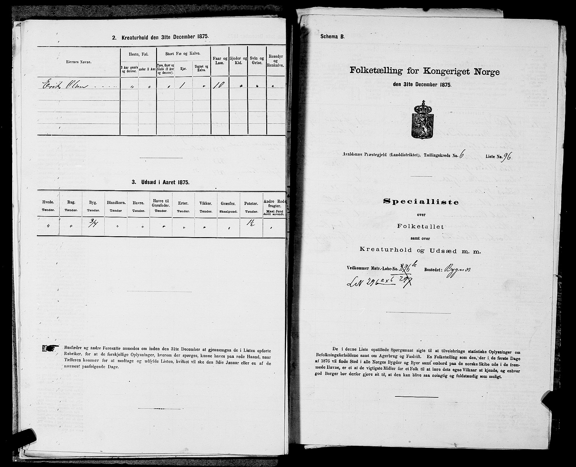 SAST, Folketelling 1875 for 1147L Avaldsnes prestegjeld, Avaldsnes sokn og Kopervik landsokn, 1875, s. 1098