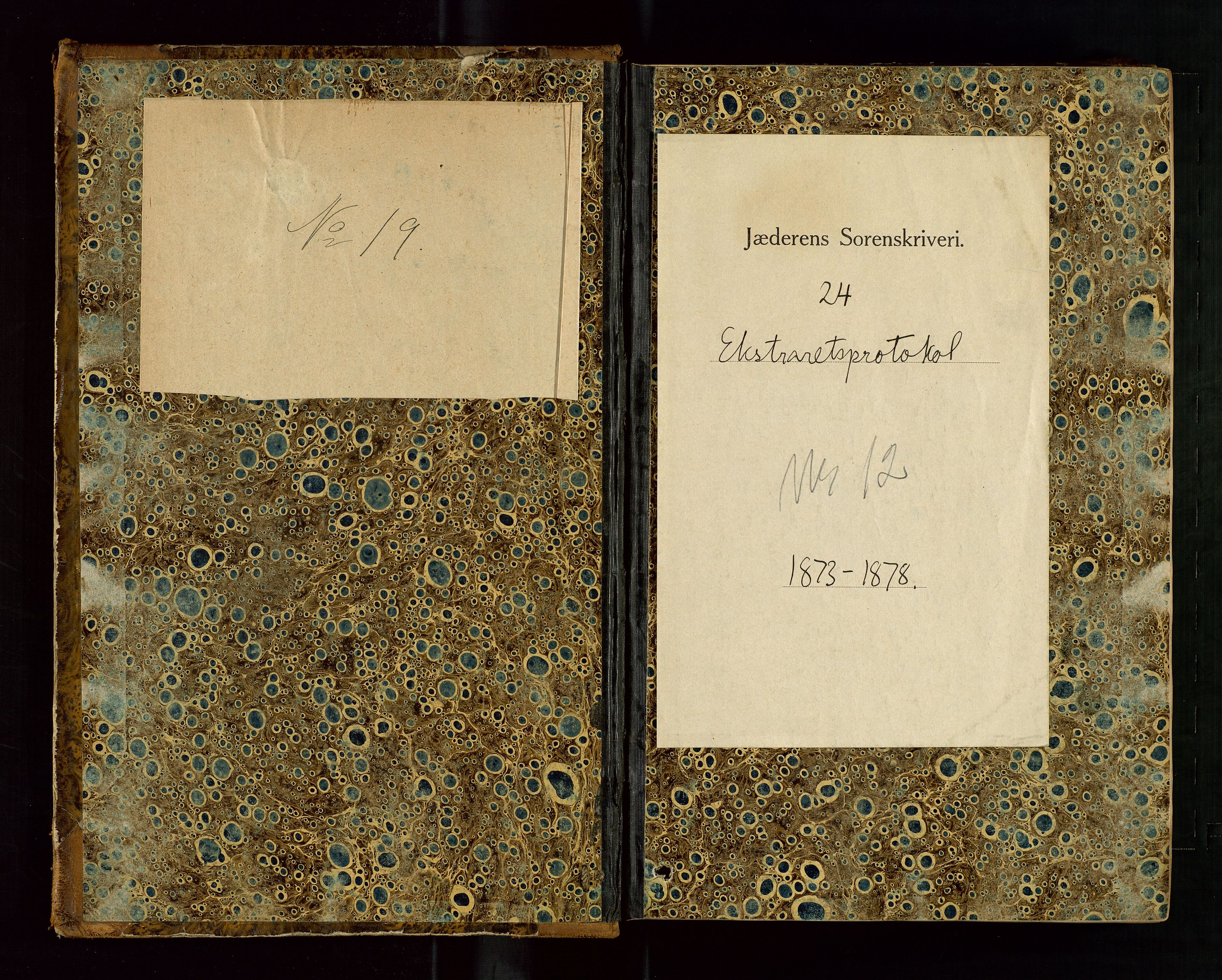 Jæren sorenskriveri, AV/SAST-A-100310/01/3/30/30BB/L0005: Ekstrarettsprotokoll 13, 1873-1878