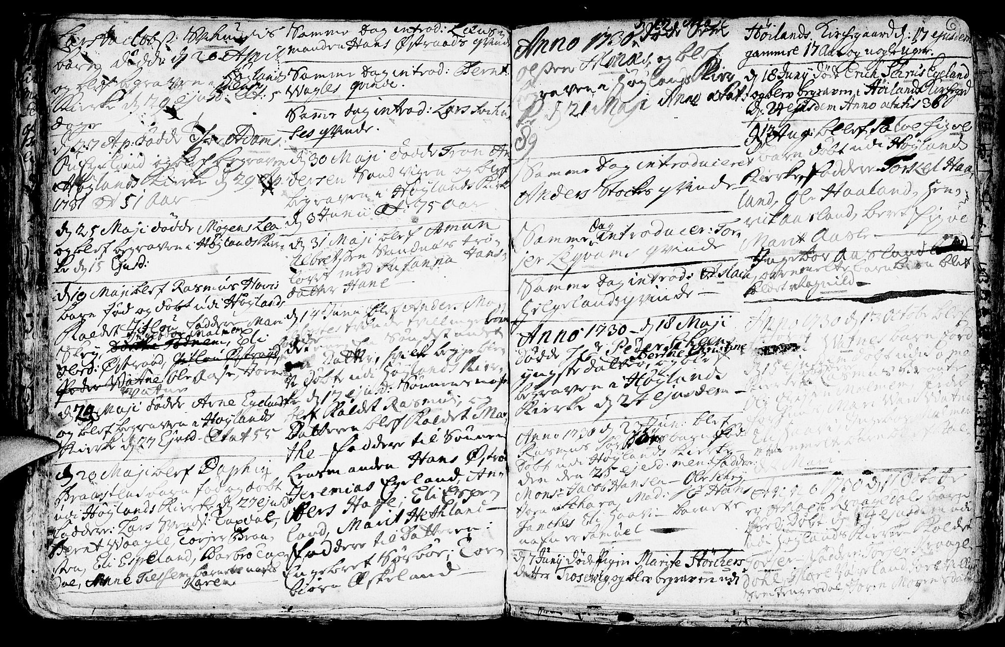Høyland sokneprestkontor, AV/SAST-A-101799/001/30BA/L0001: Ministerialbok nr. A 1, 1691-1732