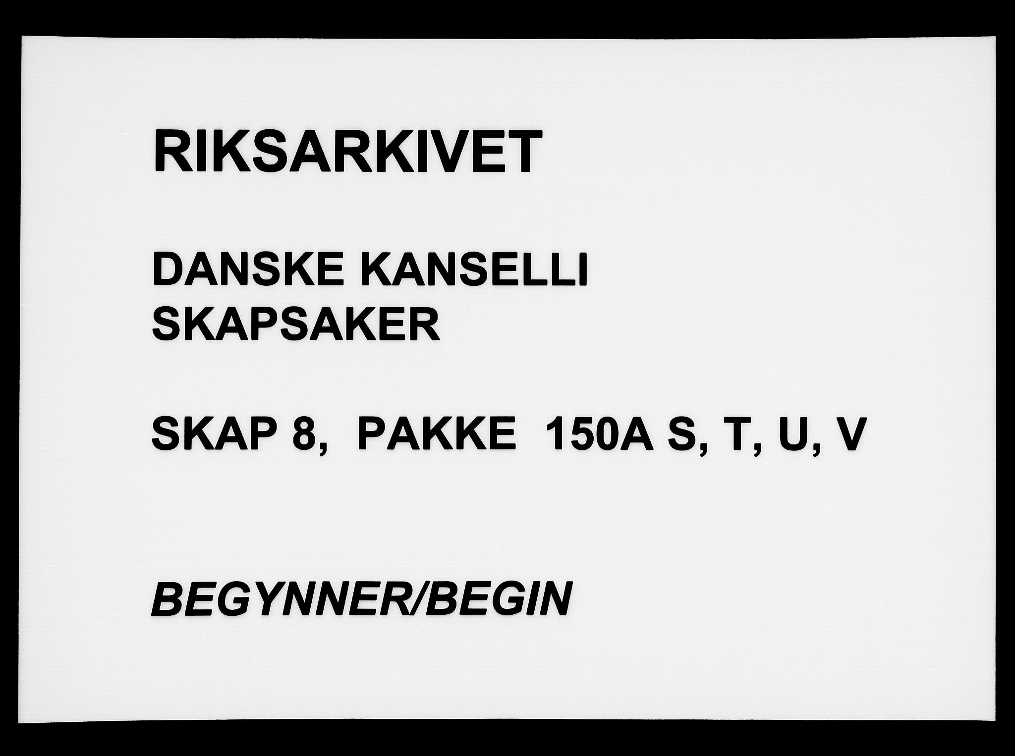 Danske Kanselli, Skapsaker, RA/EA-4061/F/L0007: Skap 8, pakke 150A, litra A-V, 1644-1651, s. 238