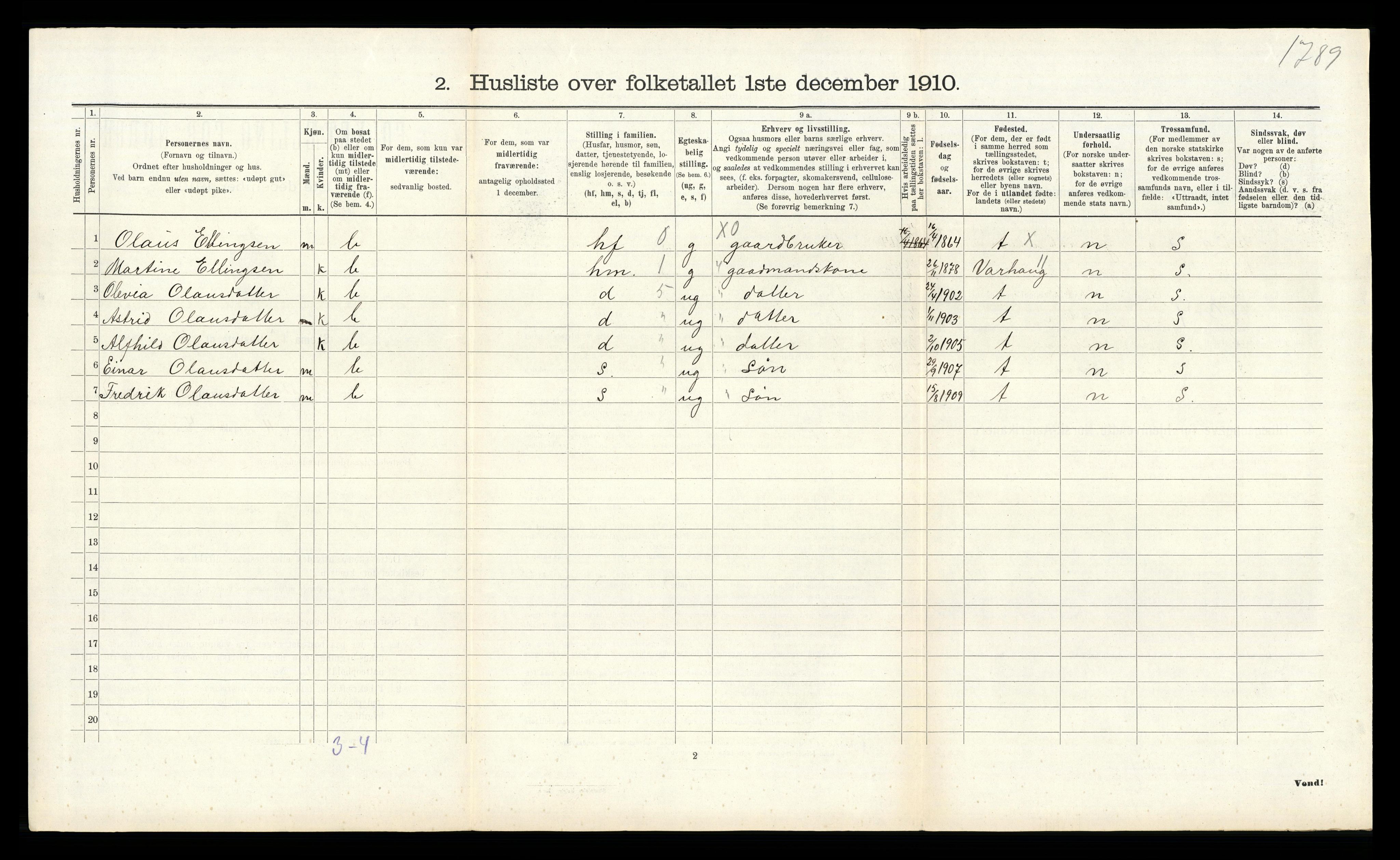 RA, Folketelling 1910 for 1122 Gjesdal herred, 1910, s. 507