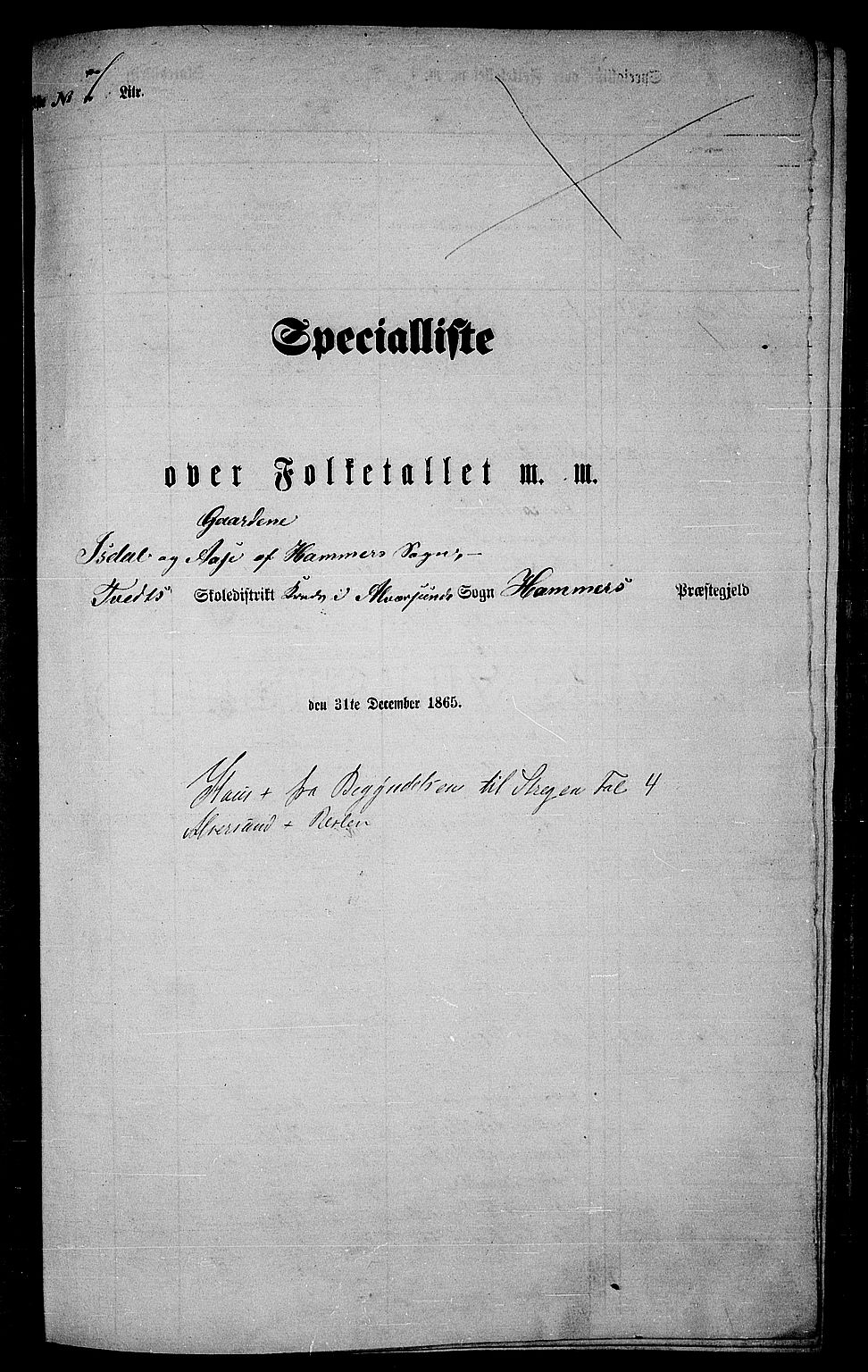 RA, Folketelling 1865 for 1254P Hamre prestegjeld, 1865, s. 85