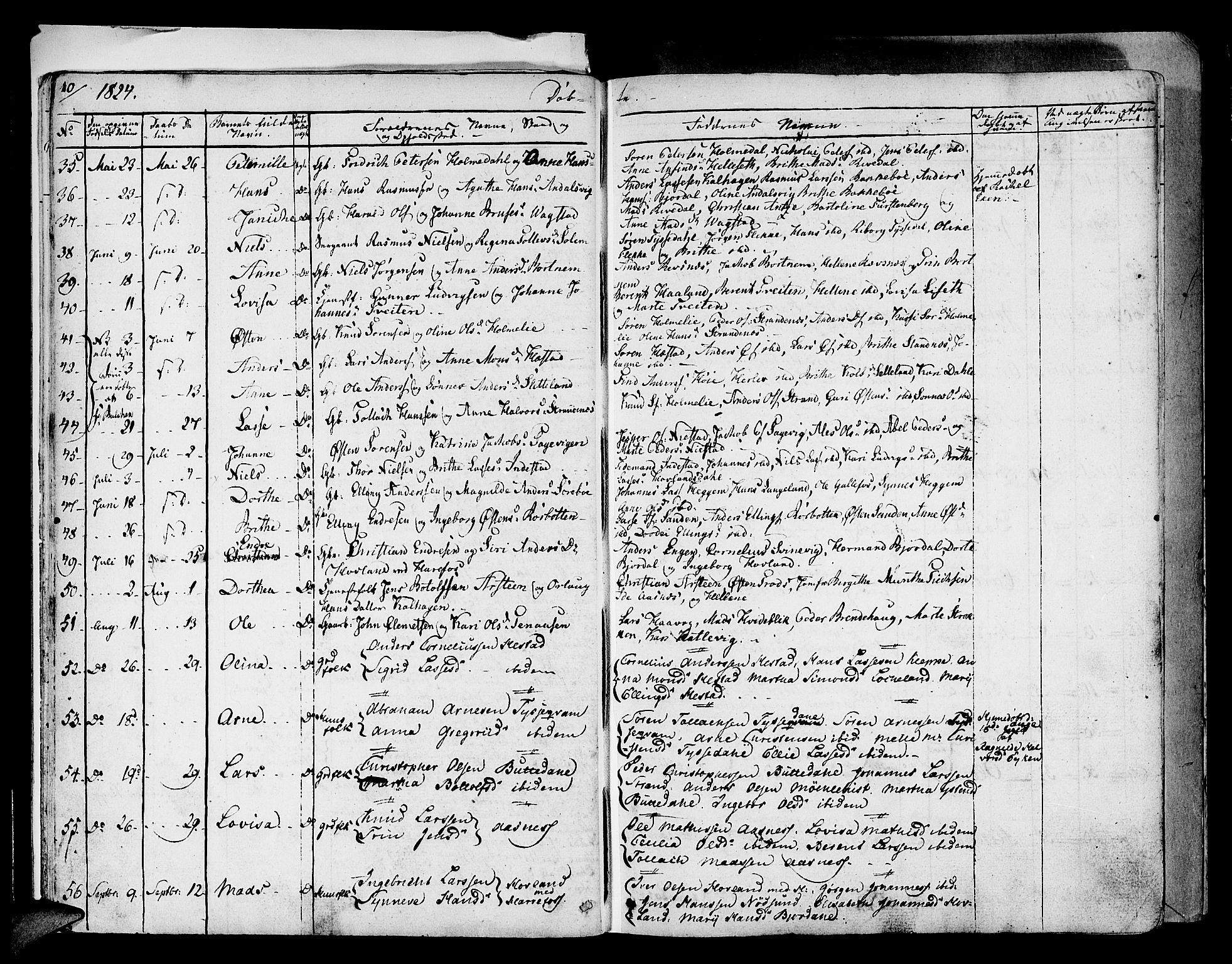 Fjaler sokneprestembete, AV/SAB-A-79801/H/Haa/Haaa/L0005: Ministerialbok nr. A 5, 1821-1835, s. 10