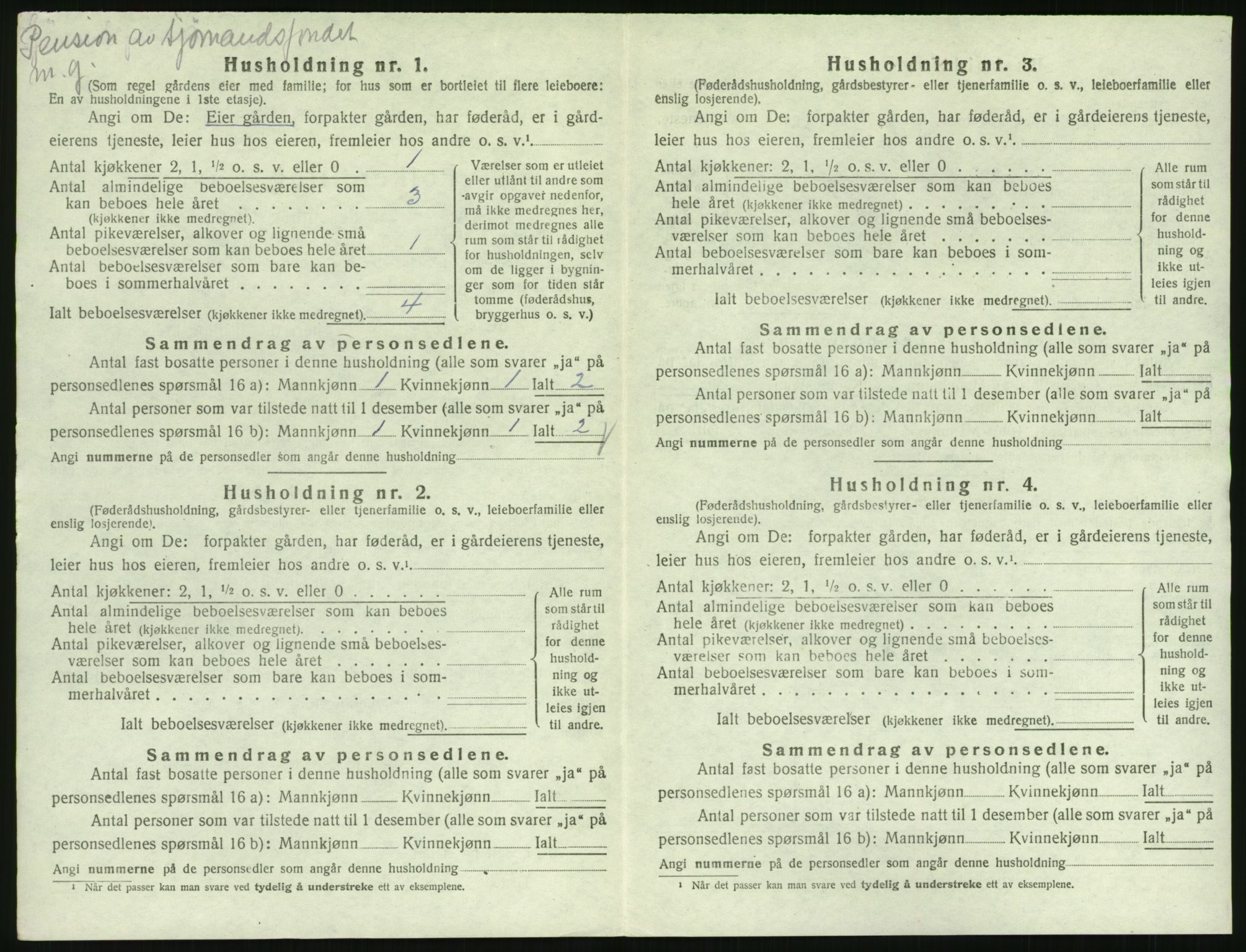 SAK, Folketelling 1920 for 1041 Lista herred, 1920, s. 82