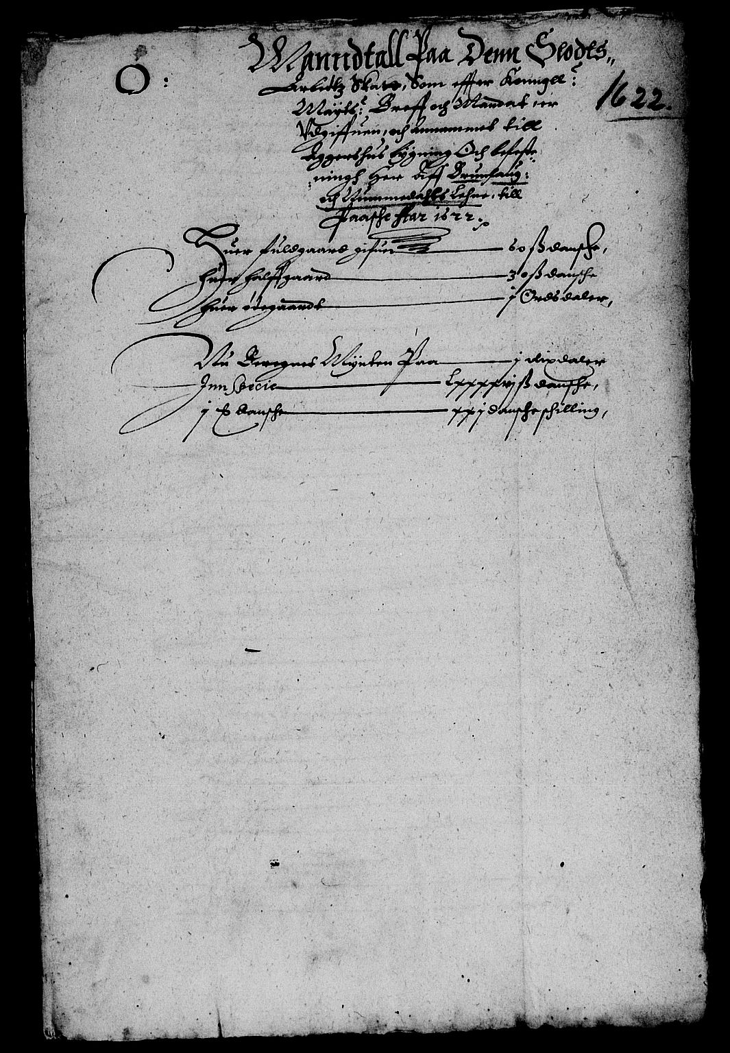 Rentekammeret inntil 1814, Reviderte regnskaper, Lensregnskaper, AV/RA-EA-5023/R/Rb/Rba/L0063: Akershus len, 1622