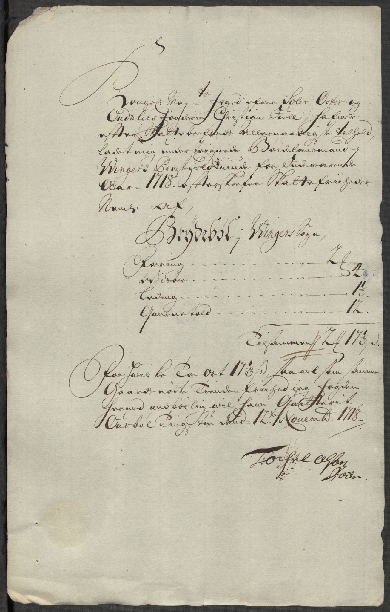 Rentekammeret inntil 1814, Reviderte regnskaper, Fogderegnskap, AV/RA-EA-4092/R13/L0857: Fogderegnskap Solør, Odal og Østerdal, 1718, s. 303