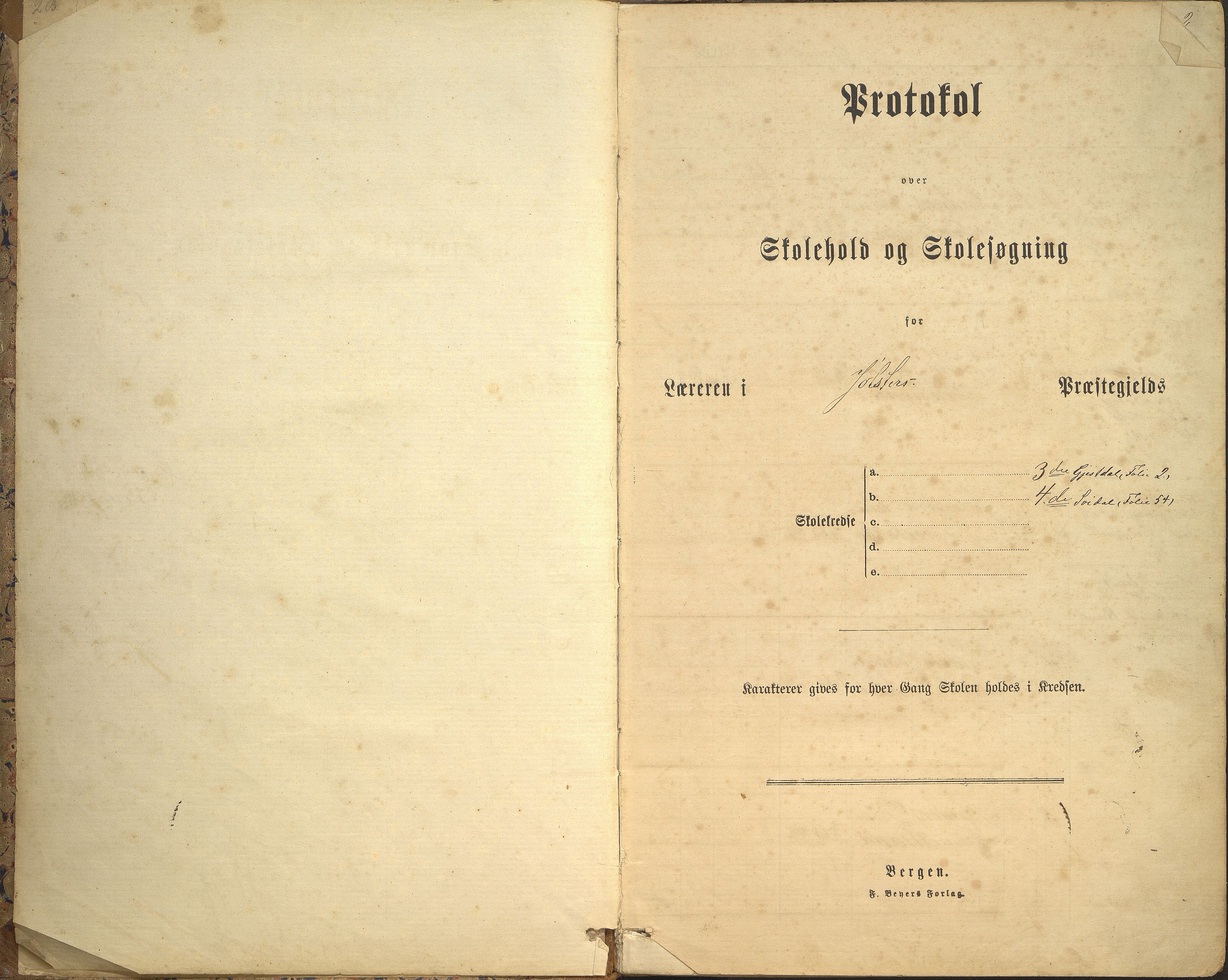 Jølster kommune. Svidal skule, VLFK/K-14310.520.03/542/L0002: skuleprotokoll for Gjesdal skule, Hammer skule og Svidal skule, 1878-1903