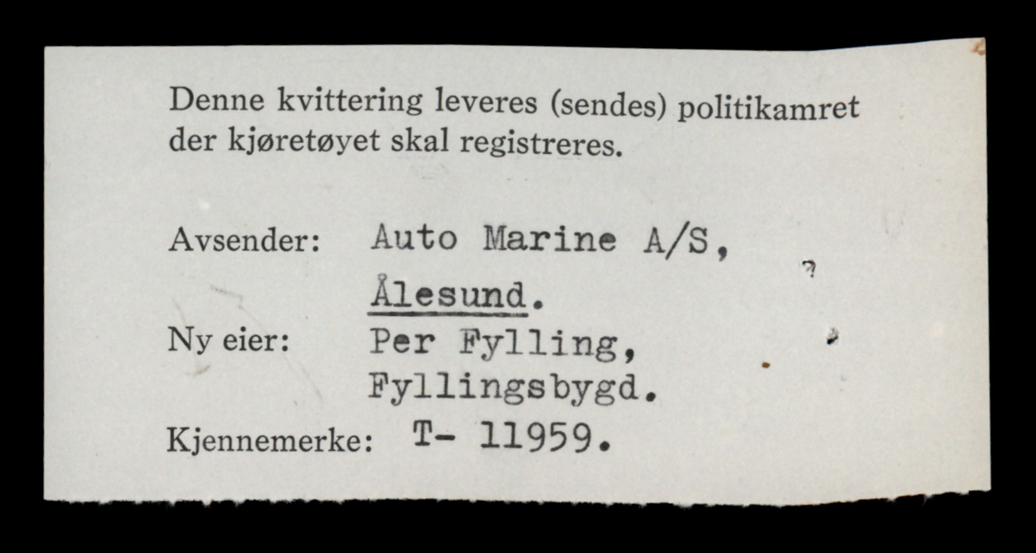 Møre og Romsdal vegkontor - Ålesund trafikkstasjon, SAT/A-4099/F/Fe/L0031: Registreringskort for kjøretøy T 11800 - T 11996, 1927-1998, s. 2716