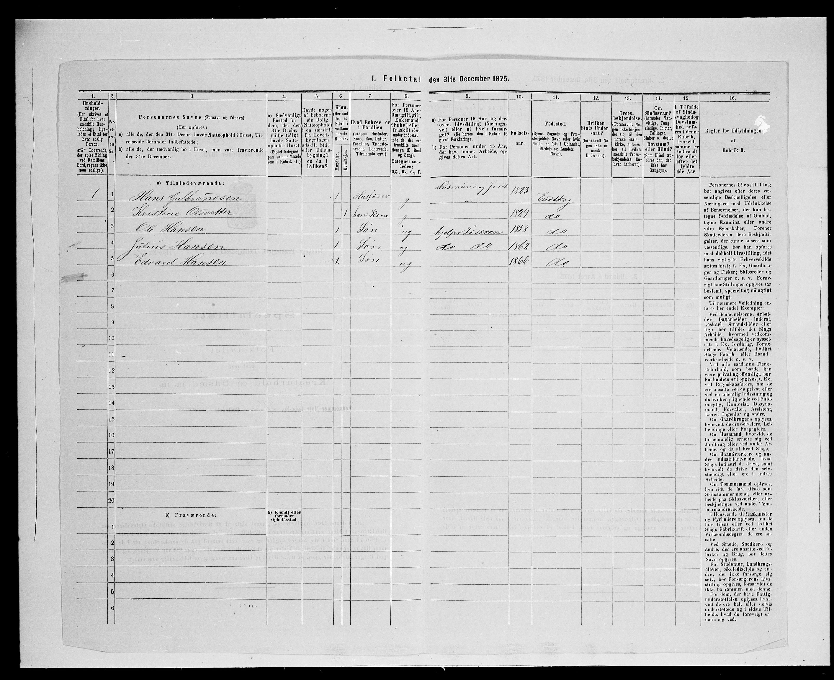 SAH, Folketelling 1875 for 0420P Eidskog prestegjeld, 1875, s. 681