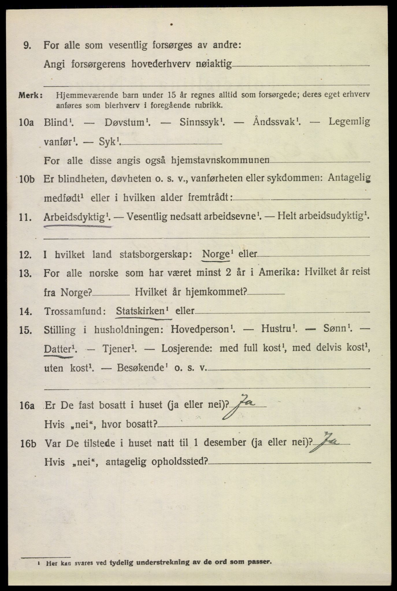 SAH, Folketelling 1920 for 0523 Vestre Gausdal herred, 1920, s. 2342