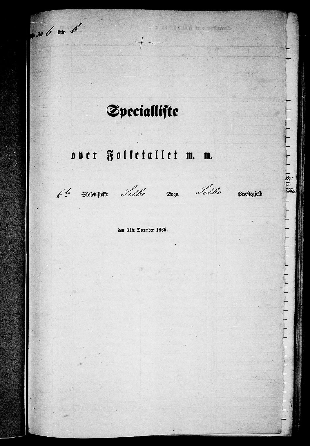 RA, Folketelling 1865 for 1664P Selbu prestegjeld, 1865, s. 103