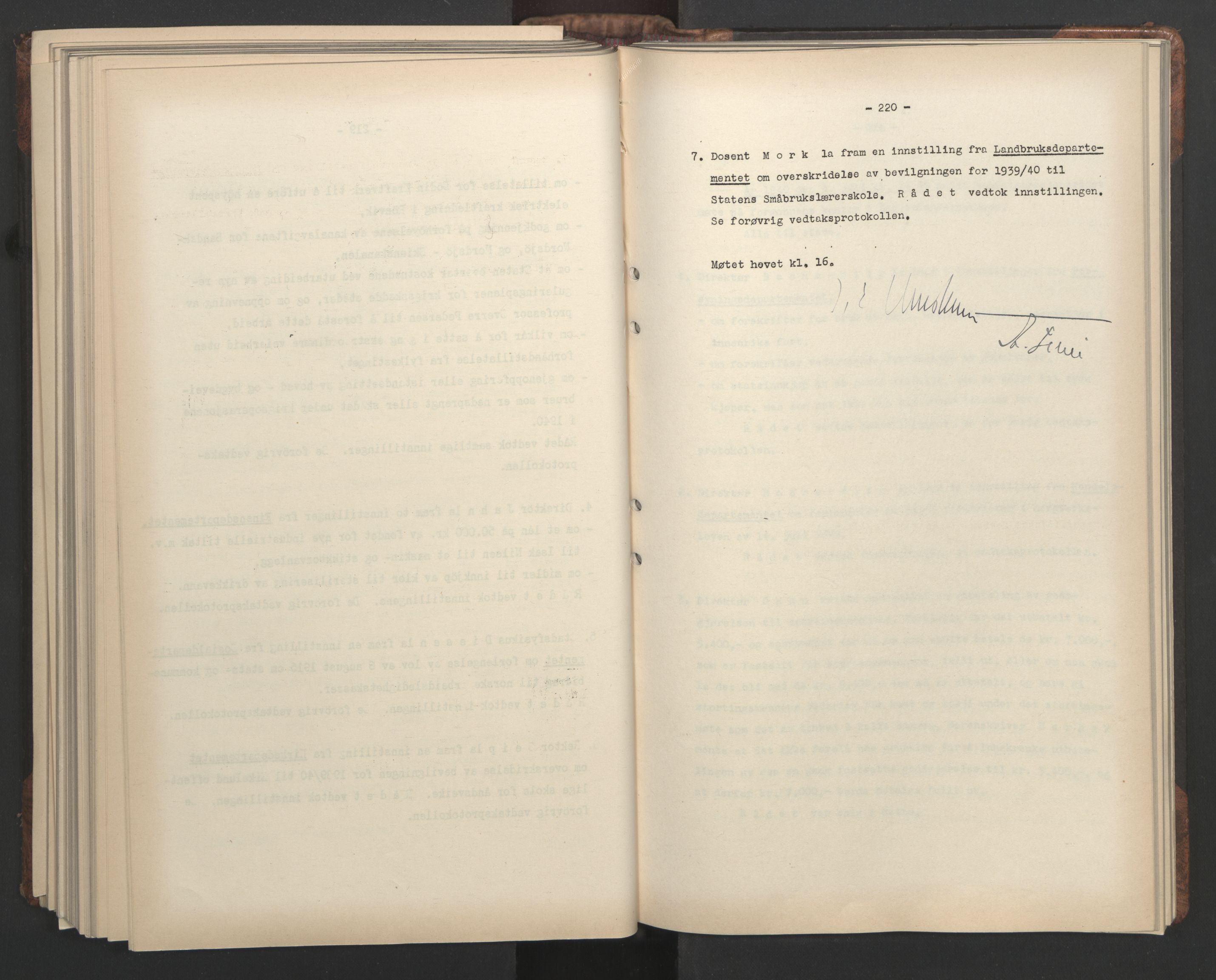 Administrasjonsrådet, AV/RA-S-1004/A/L0001: Møteprotokoll med tillegg 15/4-25/9, 1940, s. 220
