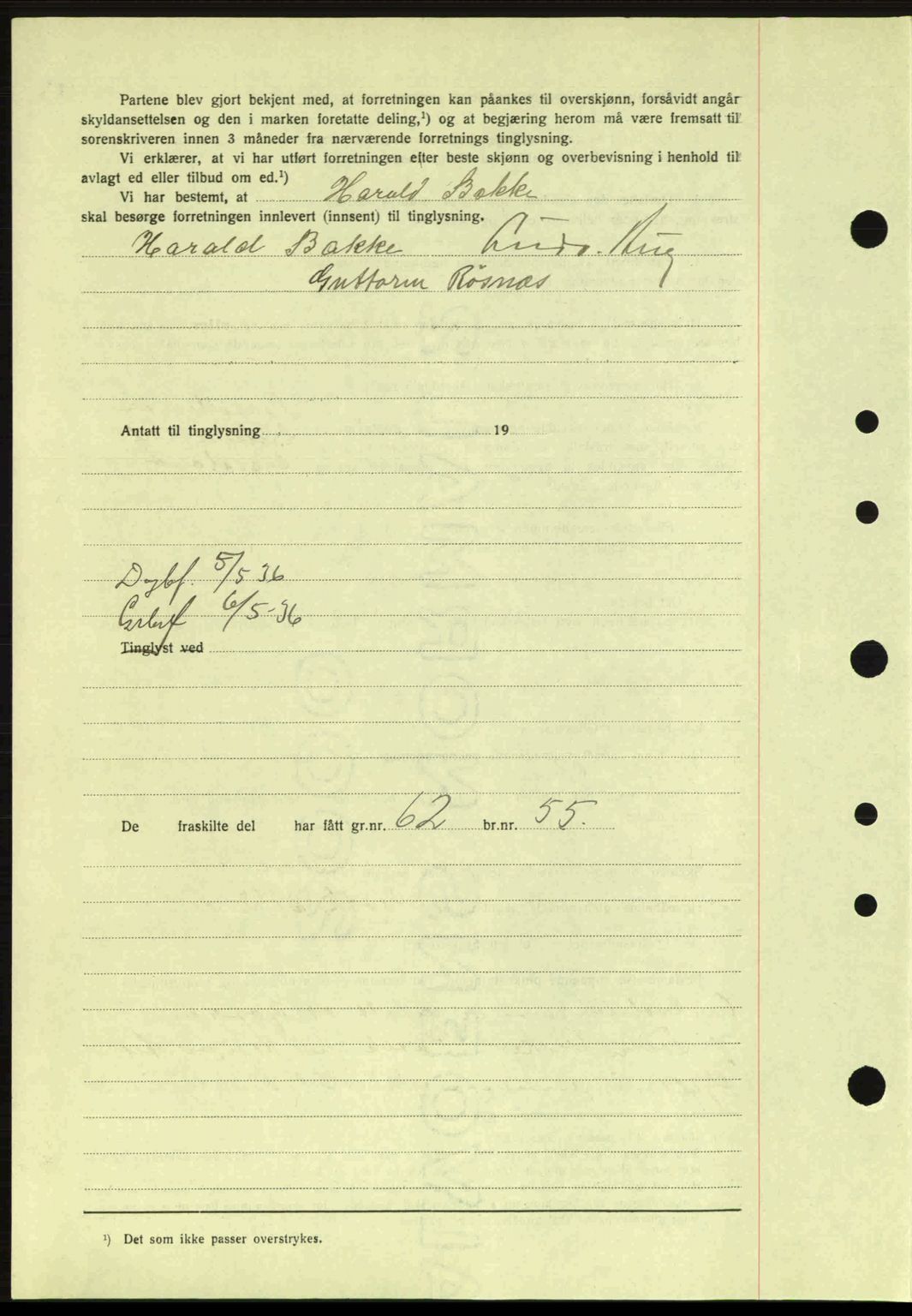 Idd og Marker sorenskriveri, AV/SAO-A-10283/G/Gb/Gbb/L0001: Pantebok nr. A1, 1936-1937, Dagboknr: 453/1936
