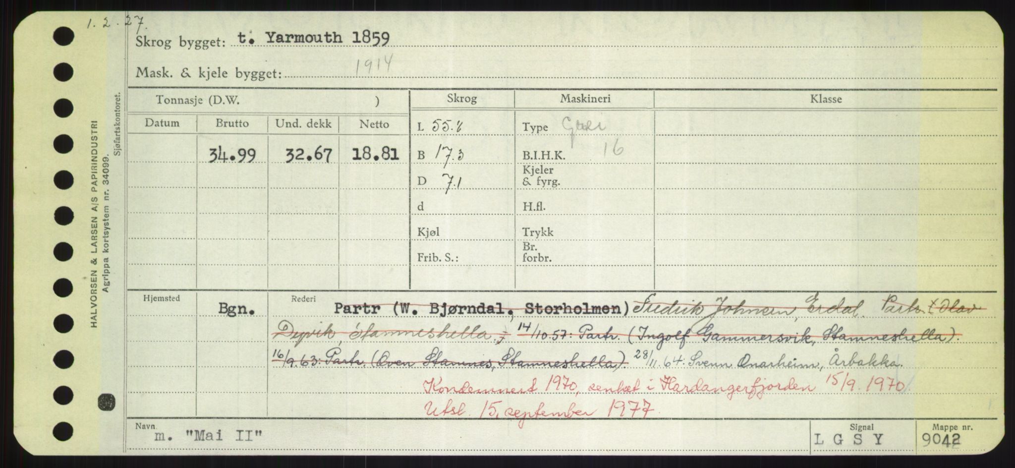 Sjøfartsdirektoratet med forløpere, Skipsmålingen, RA/S-1627/H/Hd/L0024: Fartøy, M-Mim, s. 107