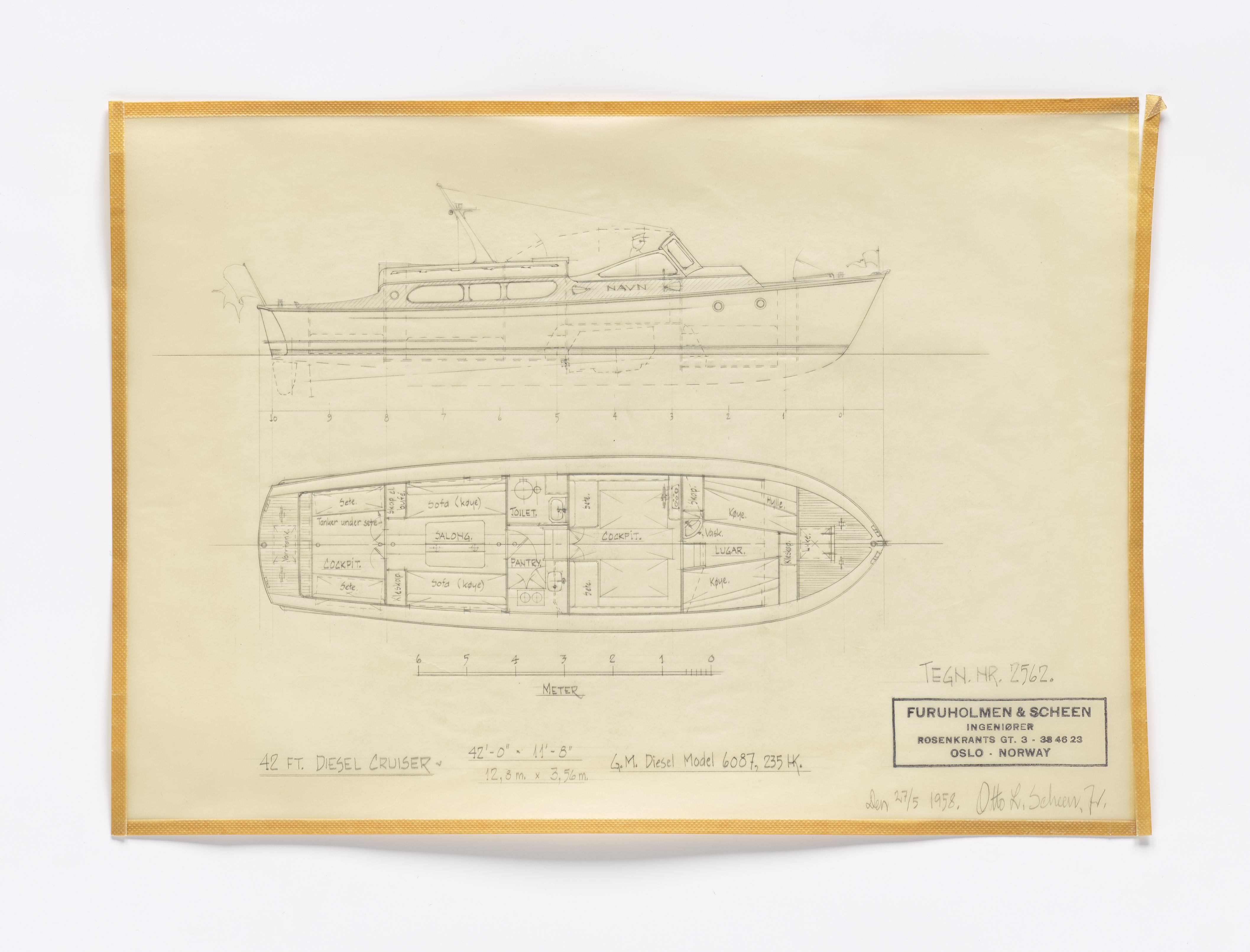 Furuholmen & Scheen, AFM/OM-1003/T/Ta/L0007/0001: Dieselkrysser / Furuholmen & Scheen, 1957-1969