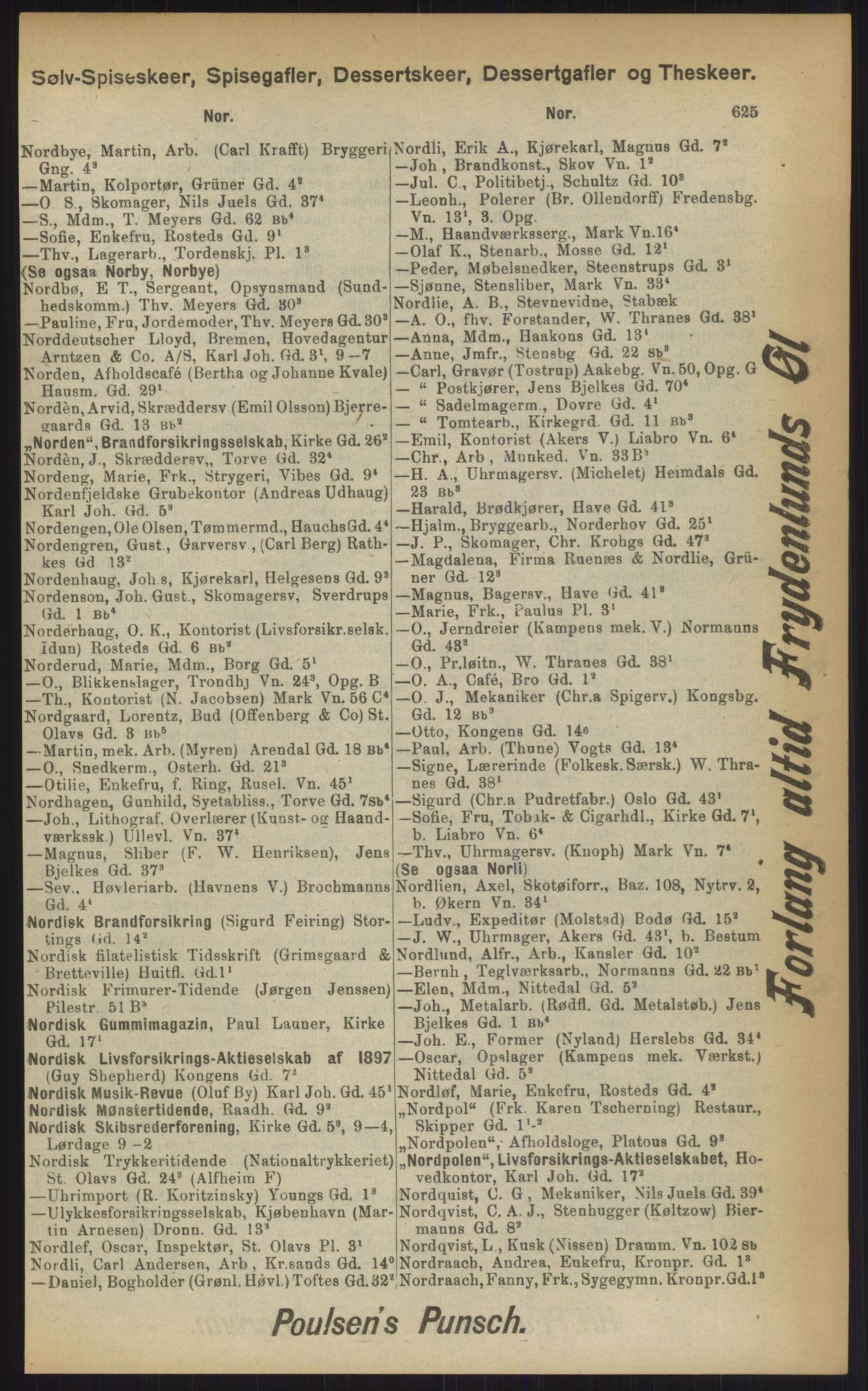 Kristiania/Oslo adressebok, PUBL/-, 1903, s. 625