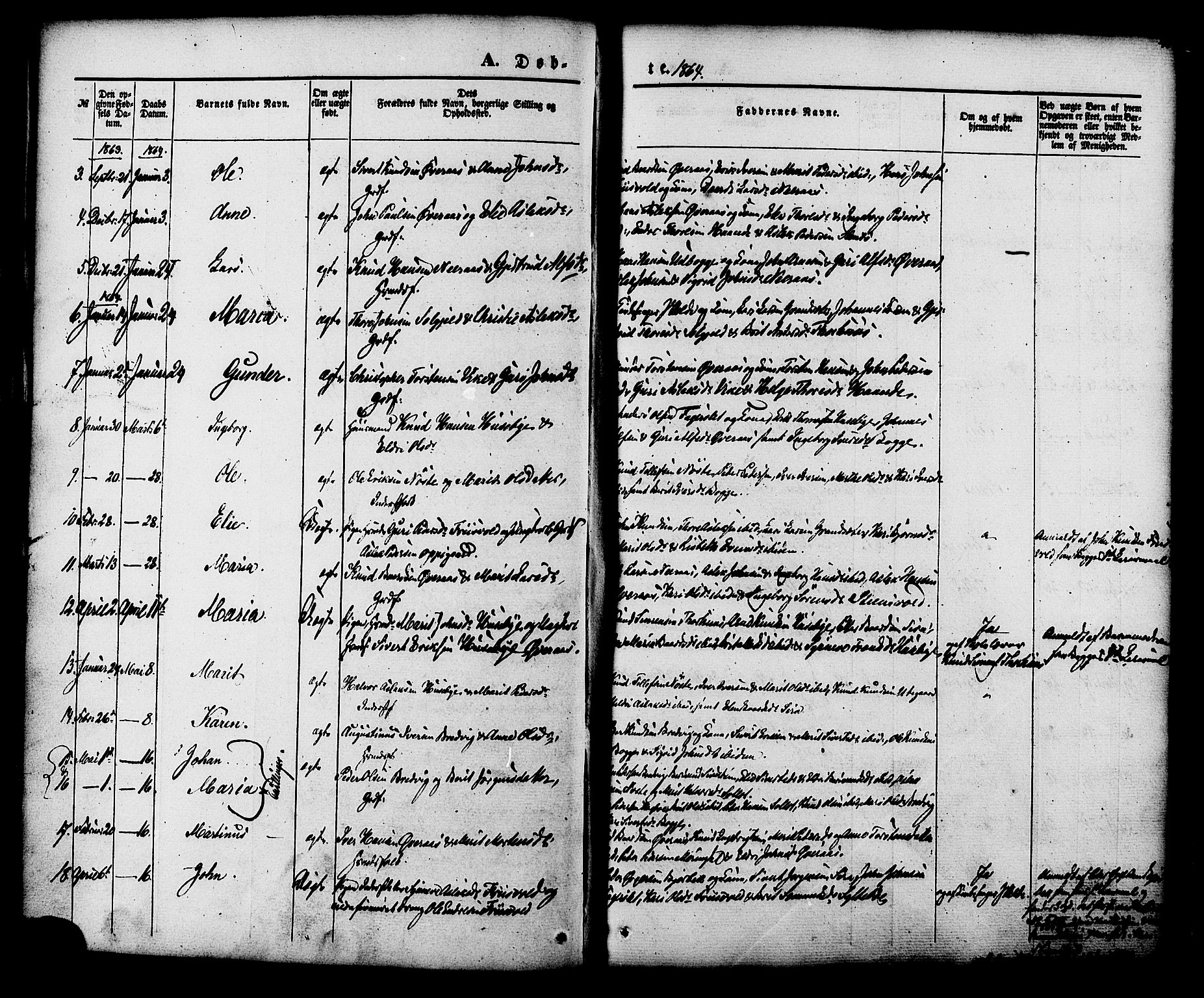 Ministerialprotokoller, klokkerbøker og fødselsregistre - Møre og Romsdal, AV/SAT-A-1454/552/L0637: Ministerialbok nr. 552A01, 1845-1879, s. 46