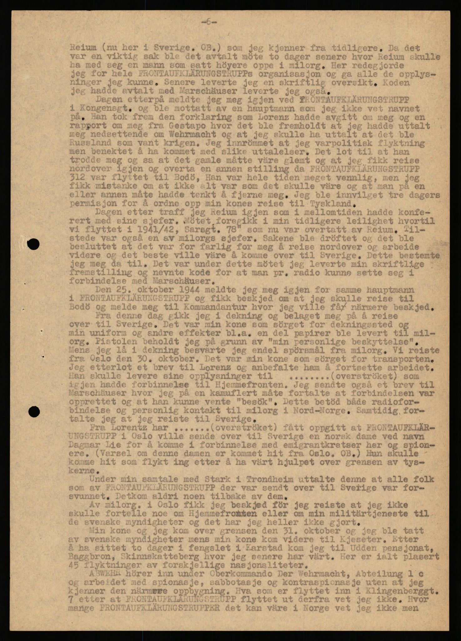 Forsvaret, Forsvarets overkommando II, AV/RA-RAFA-3915/D/Db/L0038: CI Questionaires. Tyske okkupasjonsstyrker i Norge. Østerrikere., 1945-1946, s. 147