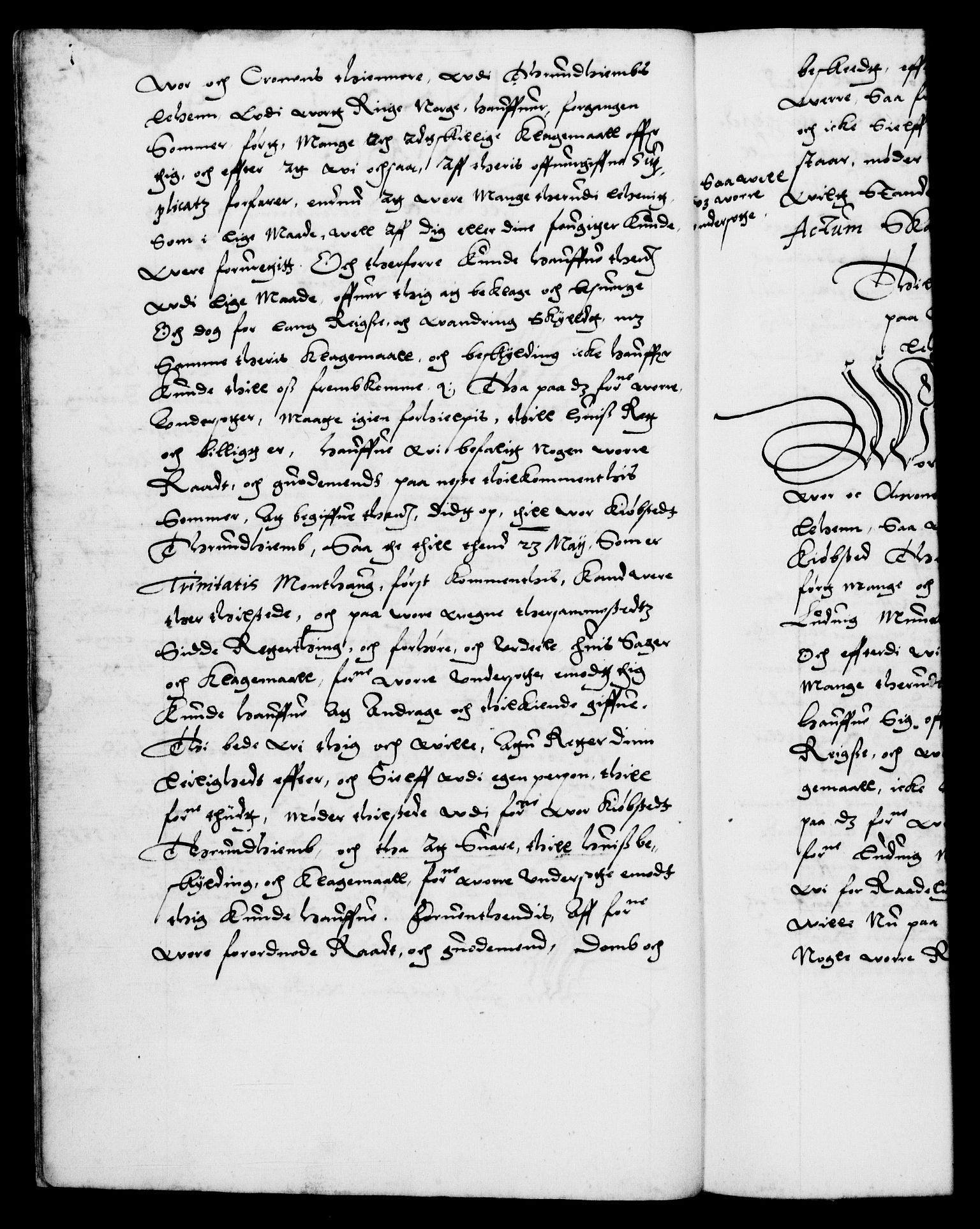 Danske Kanselli 1572-1799, AV/RA-EA-3023/F/Fc/Fca/Fcab/L0003: Norske tegnelser (mikrofilm), 1596-1616, s. 12b