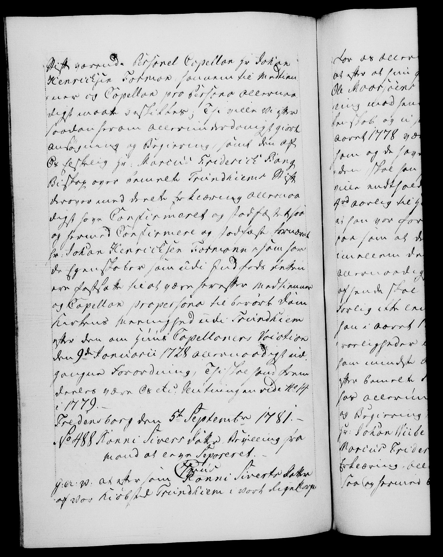 Danske Kanselli 1572-1799, AV/RA-EA-3023/F/Fc/Fca/Fcaa/L0048: Norske registre, 1779-1781, s. 669b