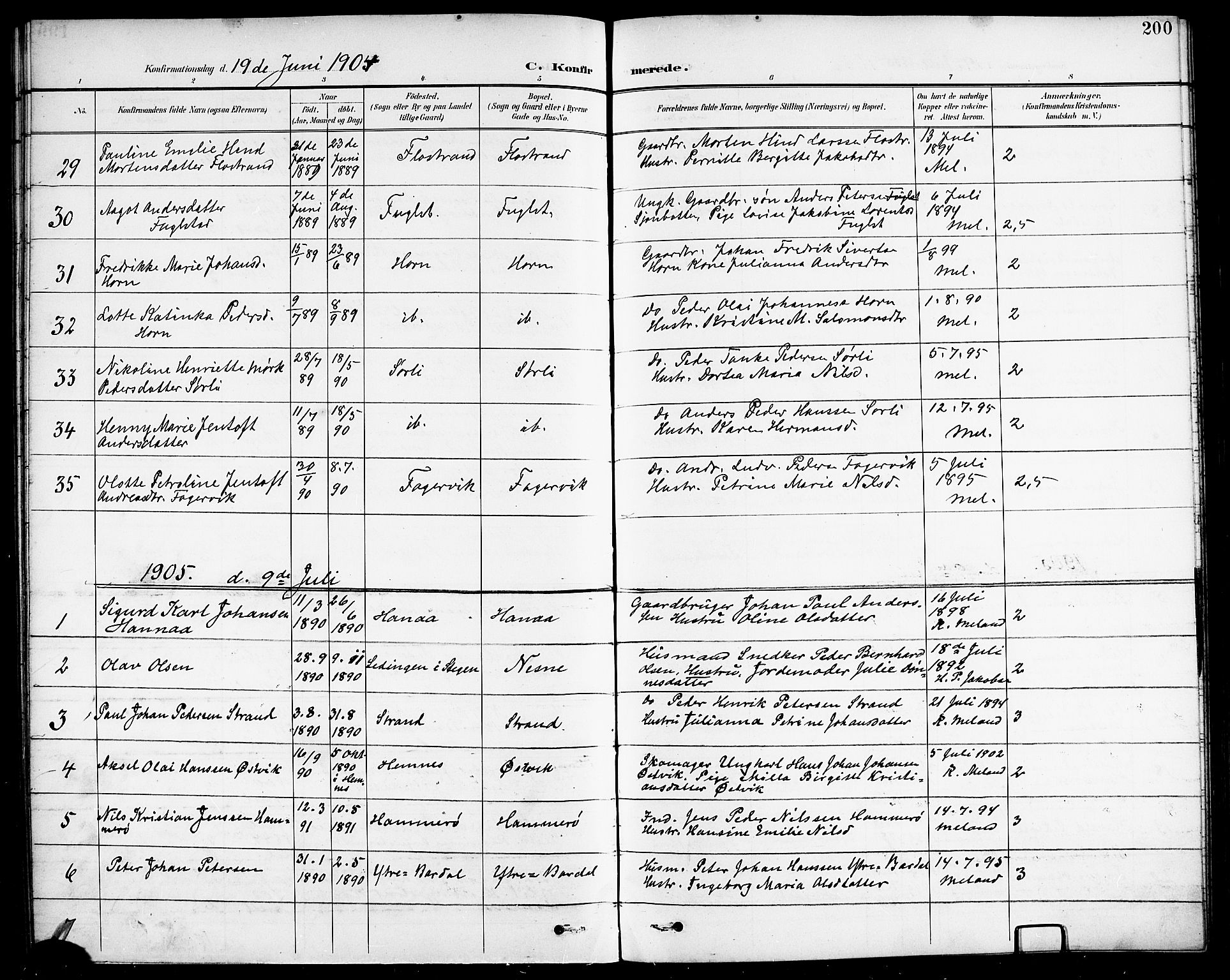 Ministerialprotokoller, klokkerbøker og fødselsregistre - Nordland, AV/SAT-A-1459/838/L0559: Klokkerbok nr. 838C06, 1893-1910, s. 200