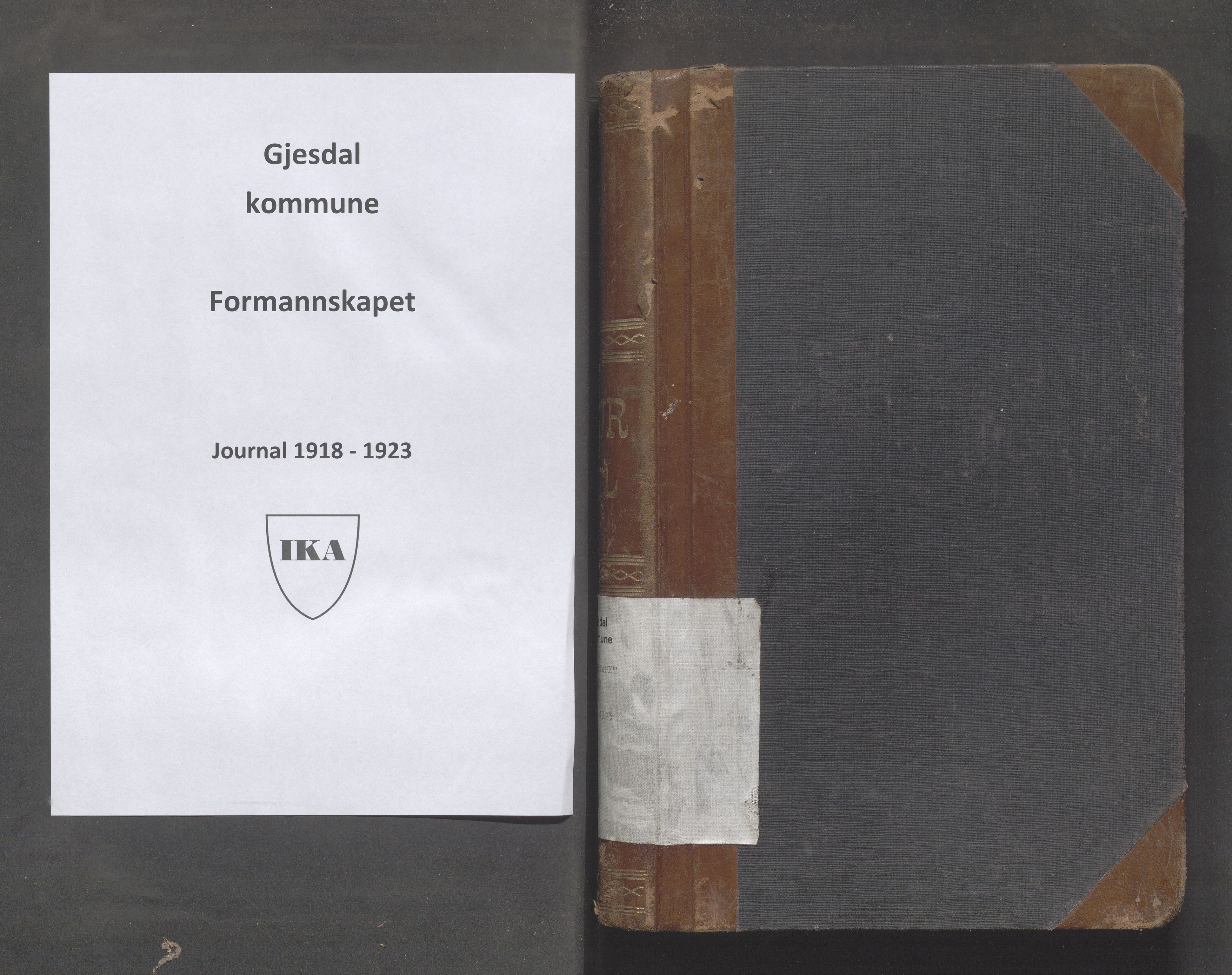 Gjesdal kommune - Formannskapet, IKAR/K-101383/C/Ca/L0004: Brevjournal, 1918-1923