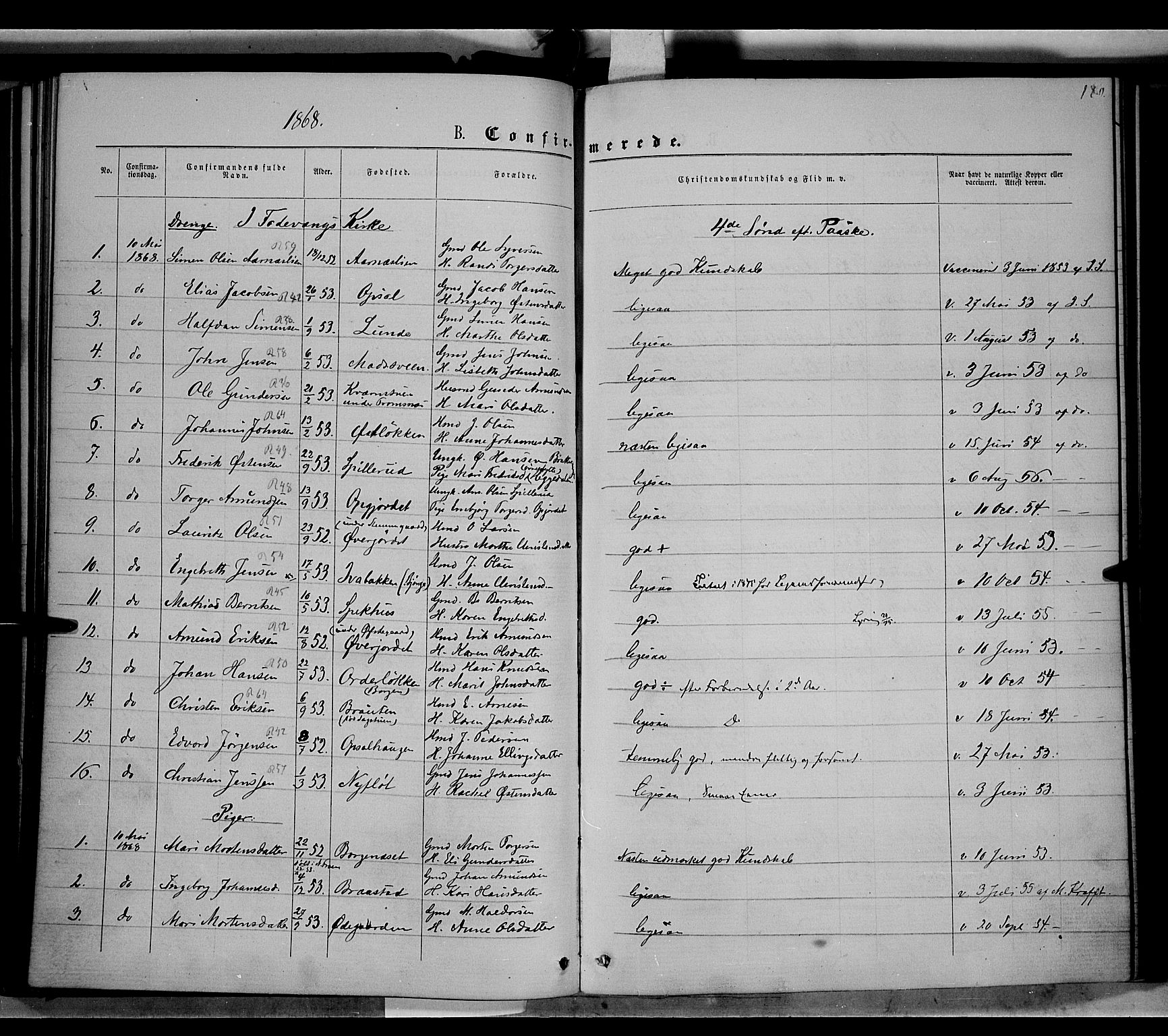 Ringebu prestekontor, AV/SAH-PREST-082/H/Ha/Haa/L0007: Ministerialbok nr. 7, 1860-1877, s. 180