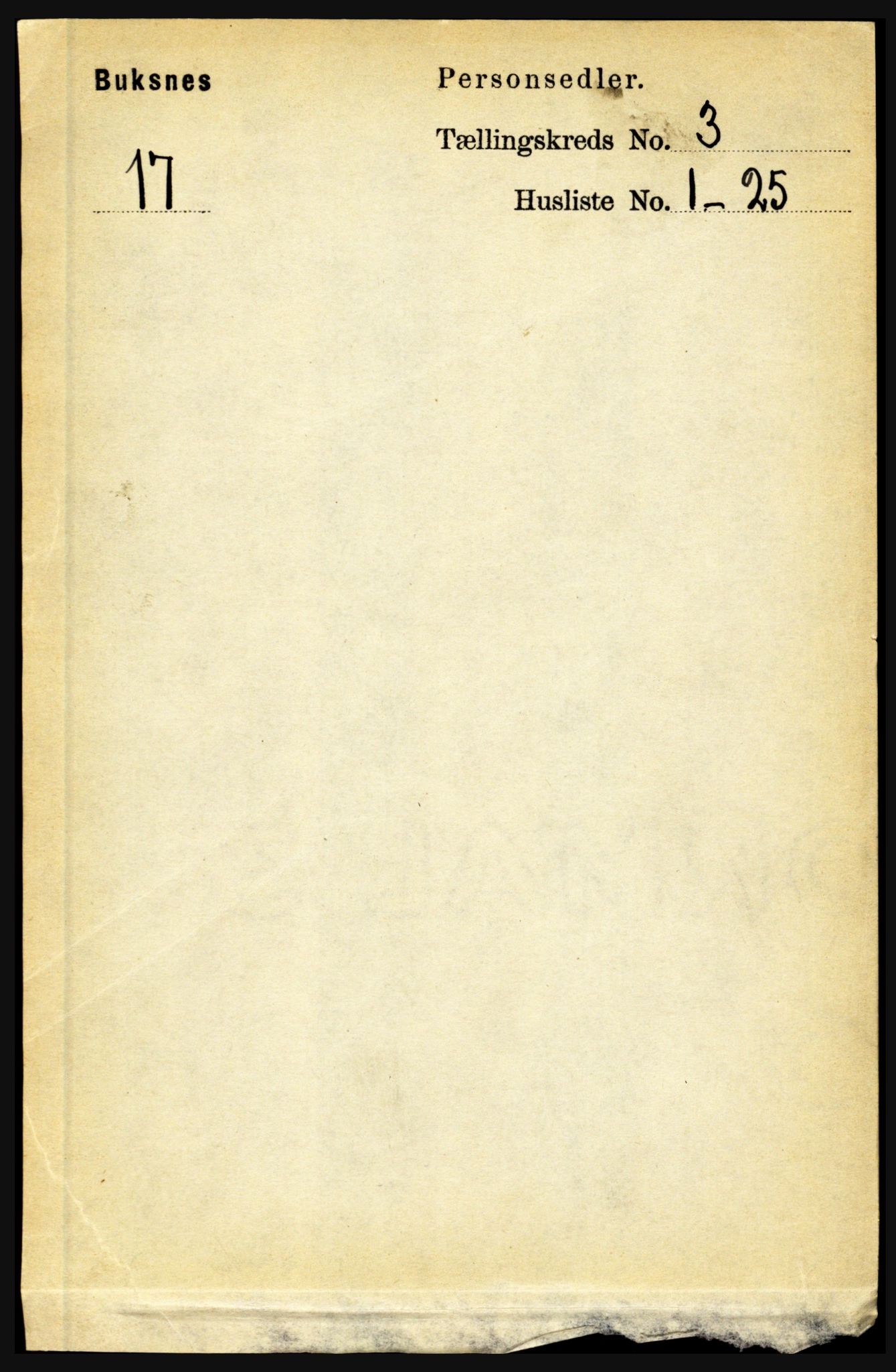 RA, Folketelling 1891 for 1860 Buksnes herred, 1891, s. 2203