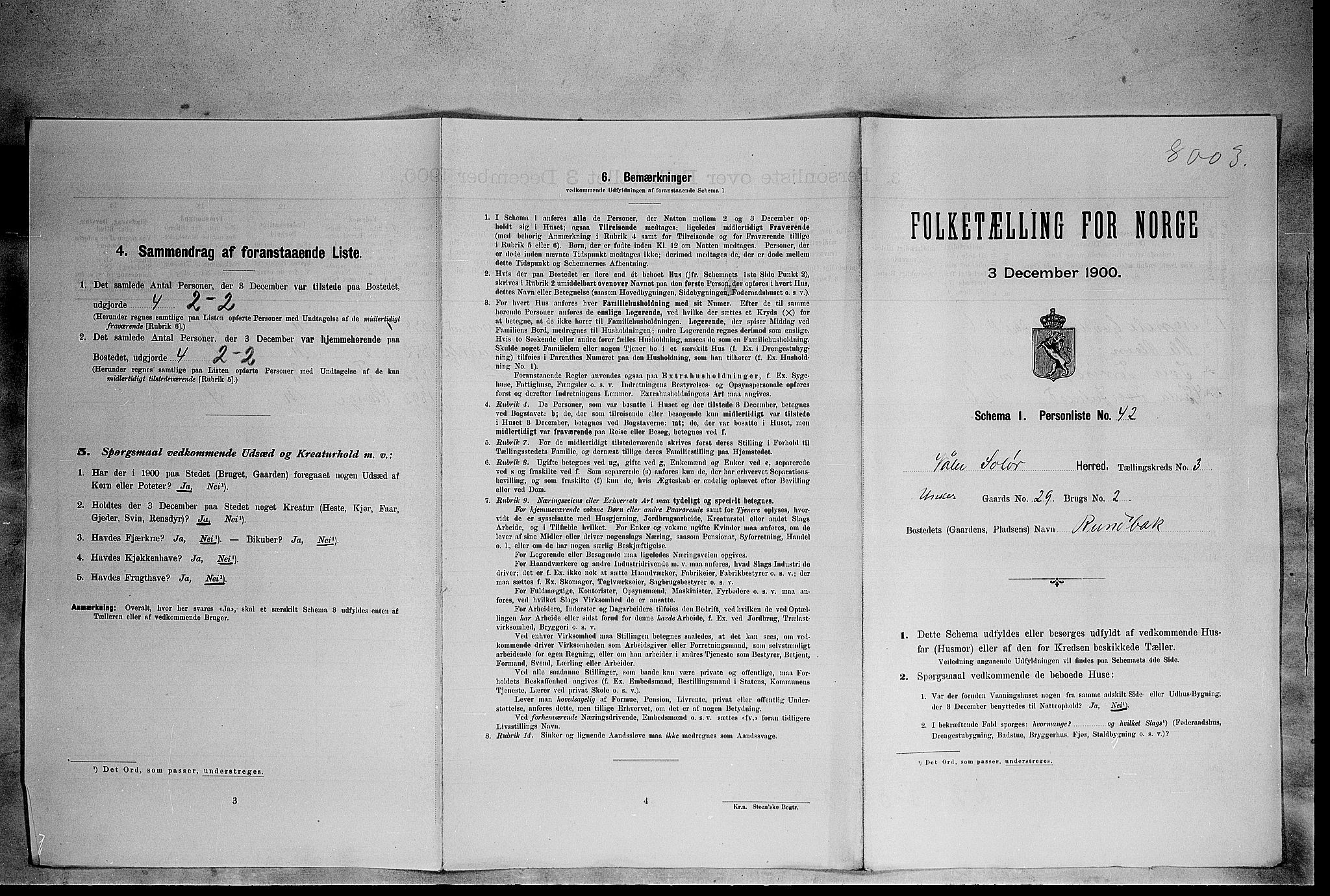SAH, Folketelling 1900 for 0426 Våler herred, 1900, s. 439