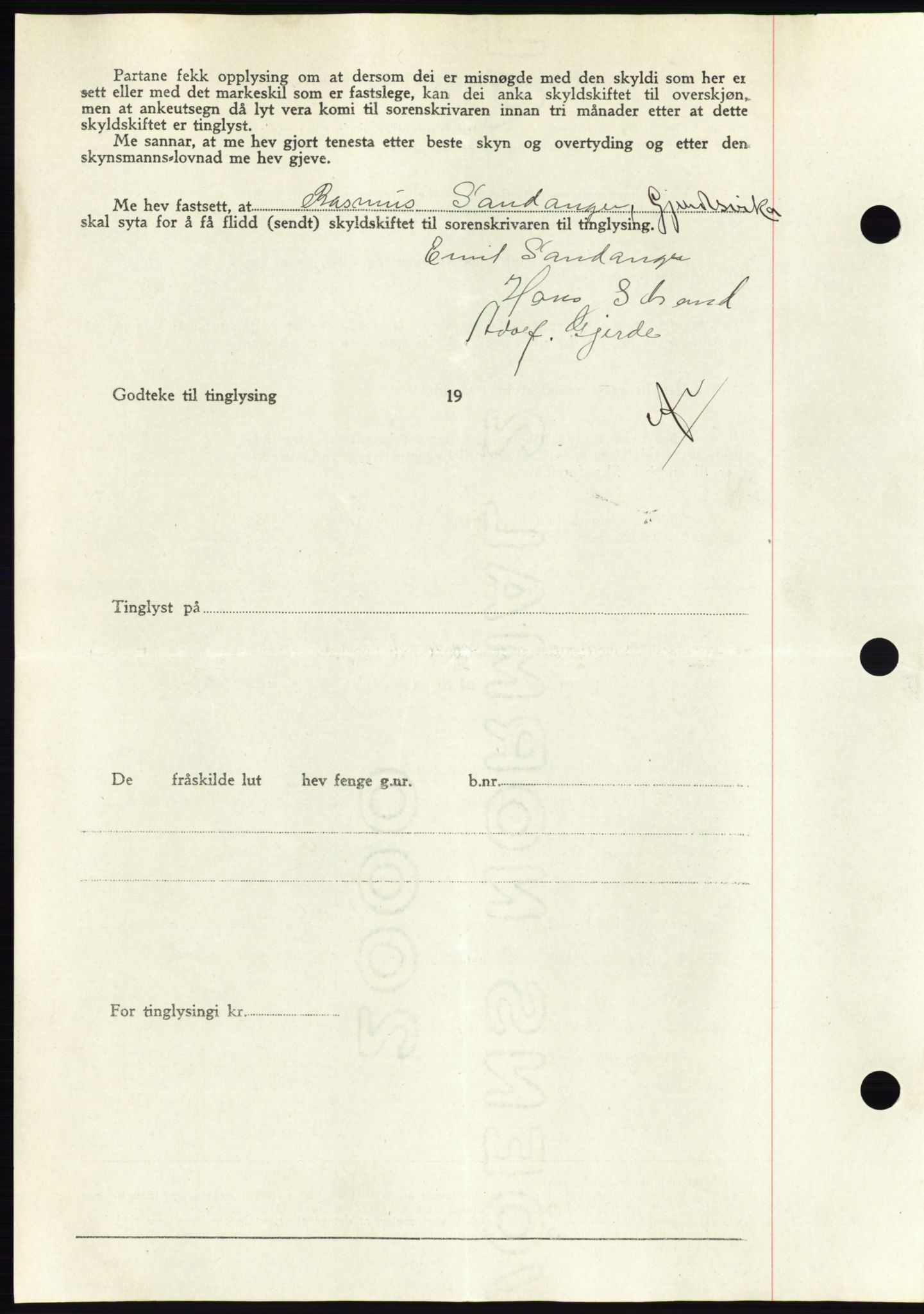 Søre Sunnmøre sorenskriveri, AV/SAT-A-4122/1/2/2C/L0081: Pantebok nr. 7A, 1947-1948, Dagboknr: 1086/1947