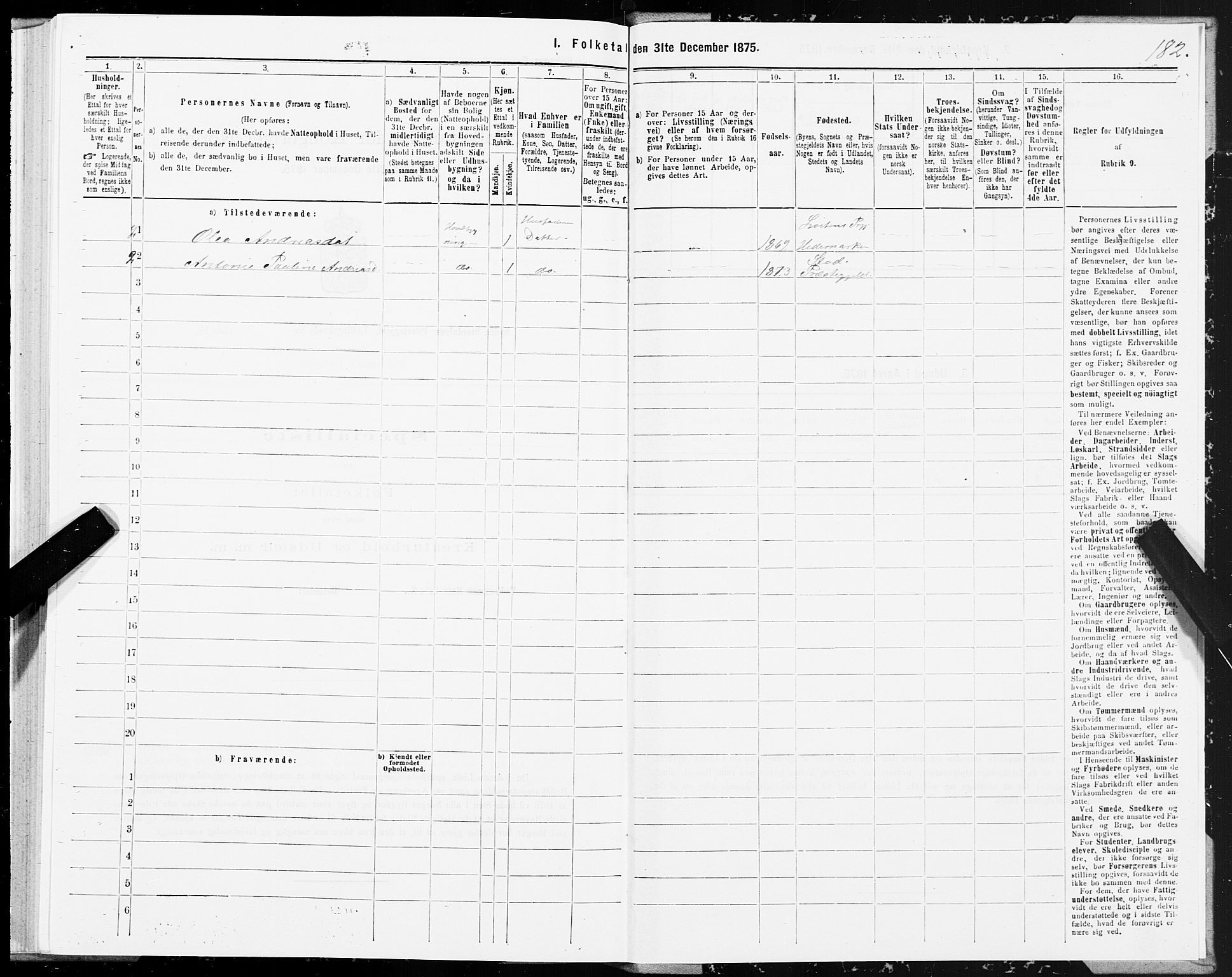 SAT, Folketelling 1875 for 1714P Nedre Stjørdal prestegjeld, 1875, s. 6182