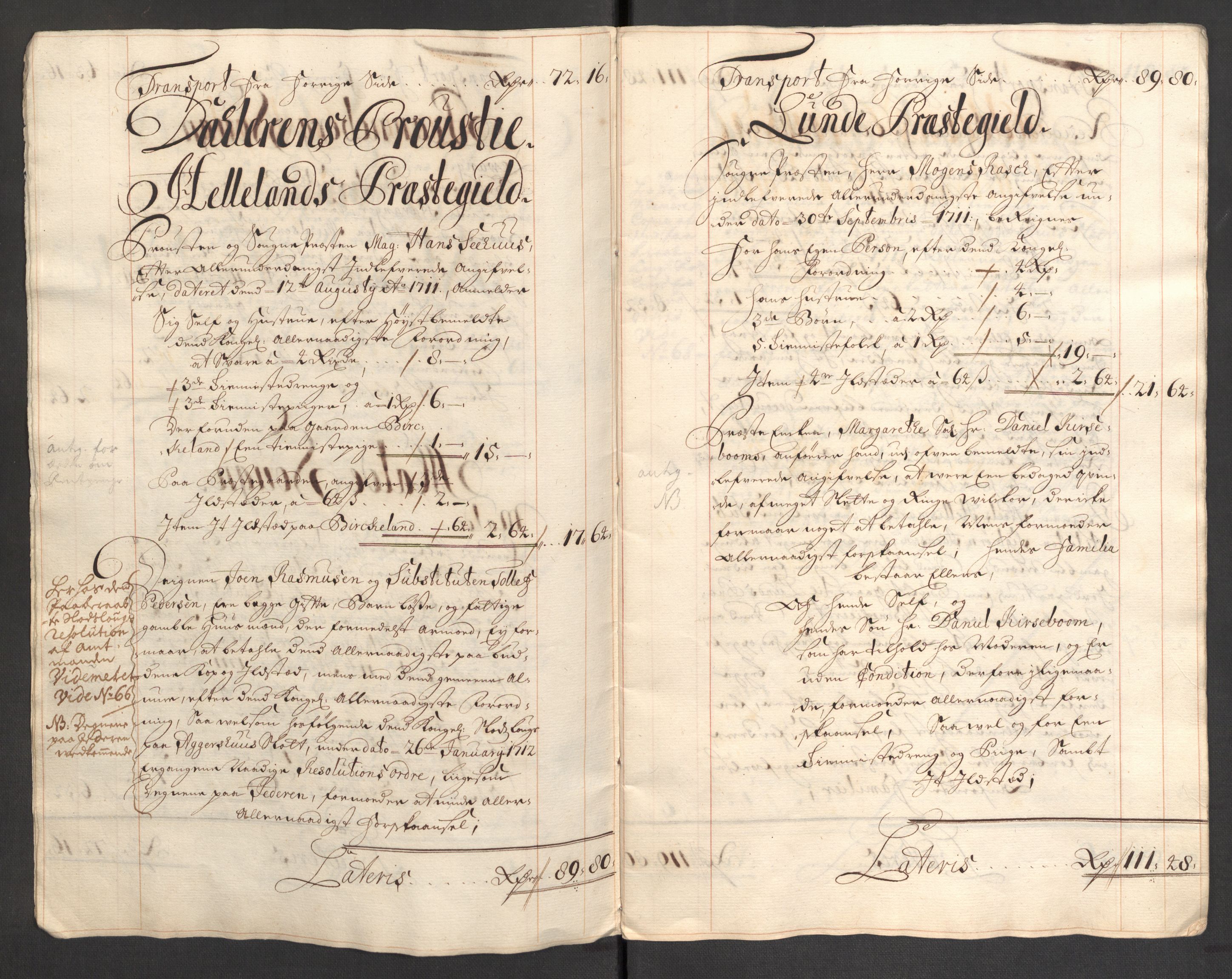 Rentekammeret inntil 1814, Reviderte regnskaper, Fogderegnskap, AV/RA-EA-4092/R46/L2735: Fogderegnskap Jæren og Dalane, 1711, s. 77