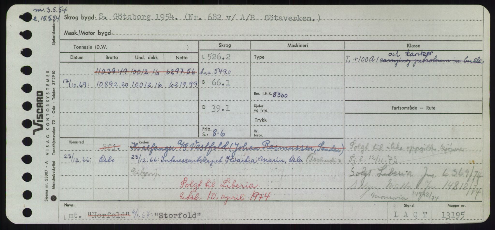 Sjøfartsdirektoratet med forløpere, Skipsmålingen, AV/RA-S-1627/H/Hd/L0036: Fartøy, St, s. 497