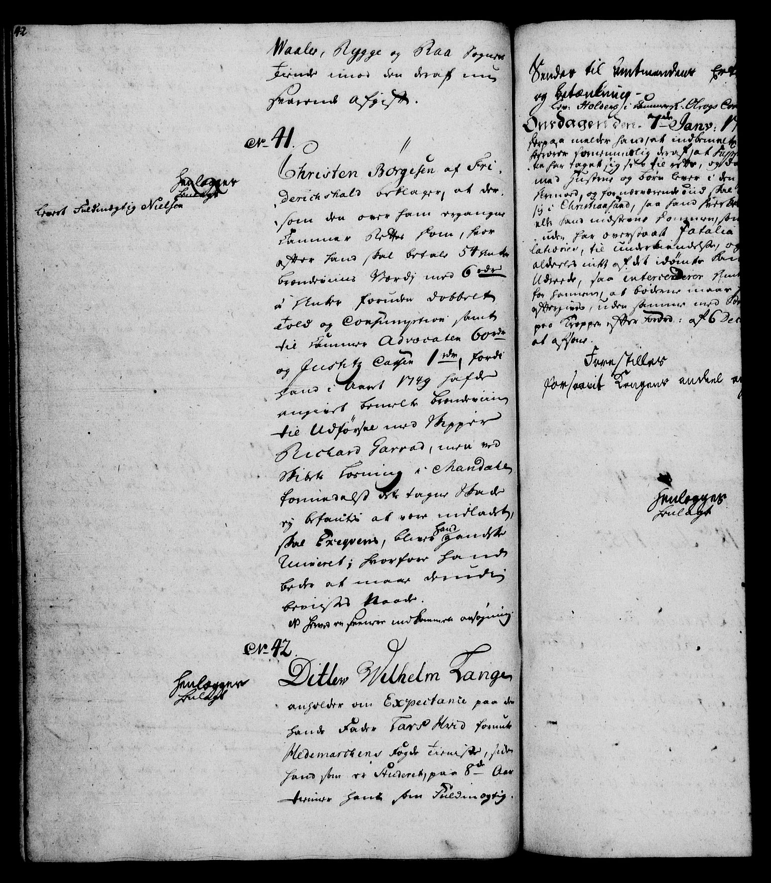 Rentekammeret, Kammerkanselliet, RA/EA-3111/G/Gh/Gha/L0033: Norsk ekstraktmemorialprotokoll (merket RK 53.78), 1755-1756, s. 42