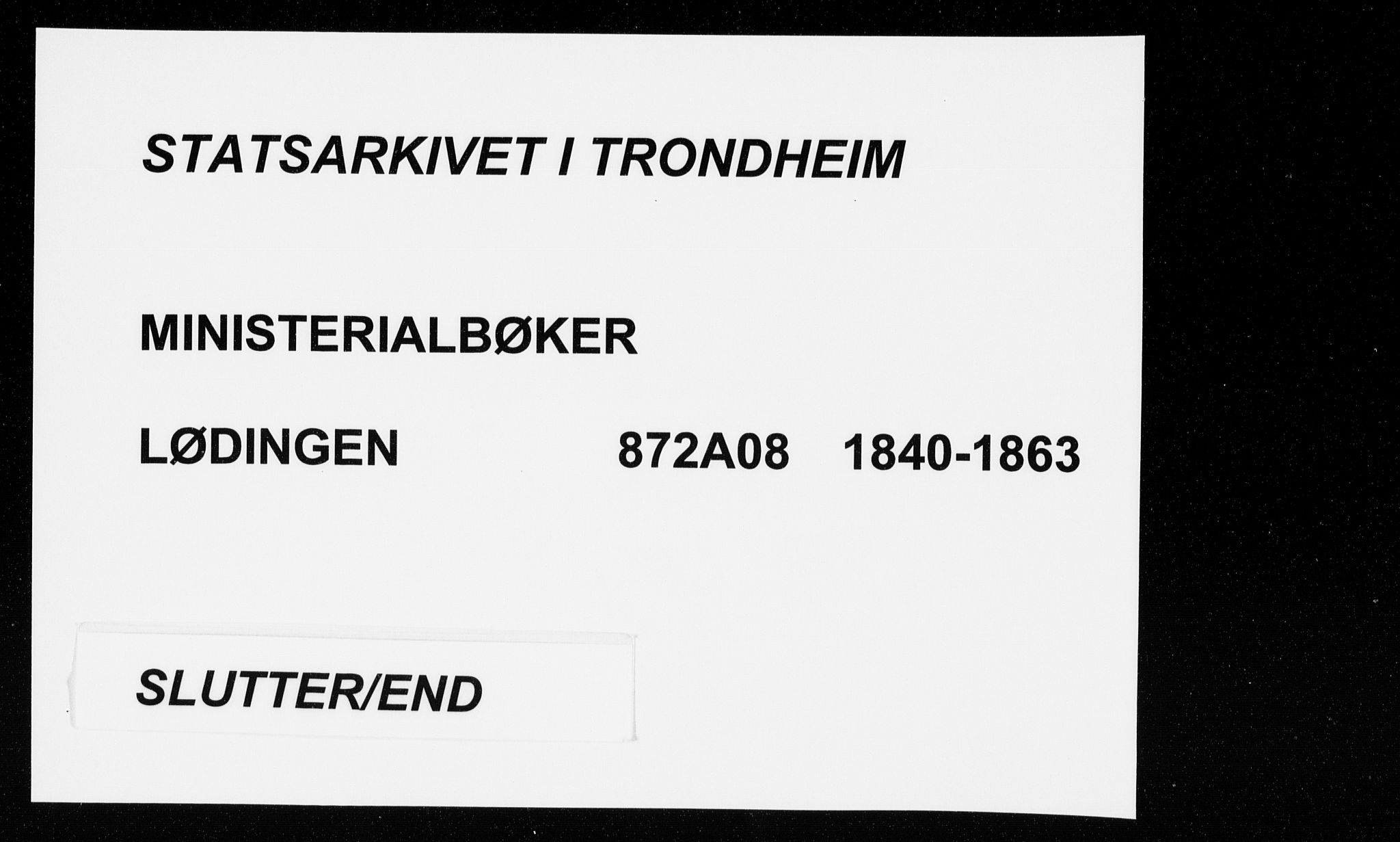 Ministerialprotokoller, klokkerbøker og fødselsregistre - Nordland, AV/SAT-A-1459/872/L1033: Ministerialbok nr. 872A08, 1840-1863